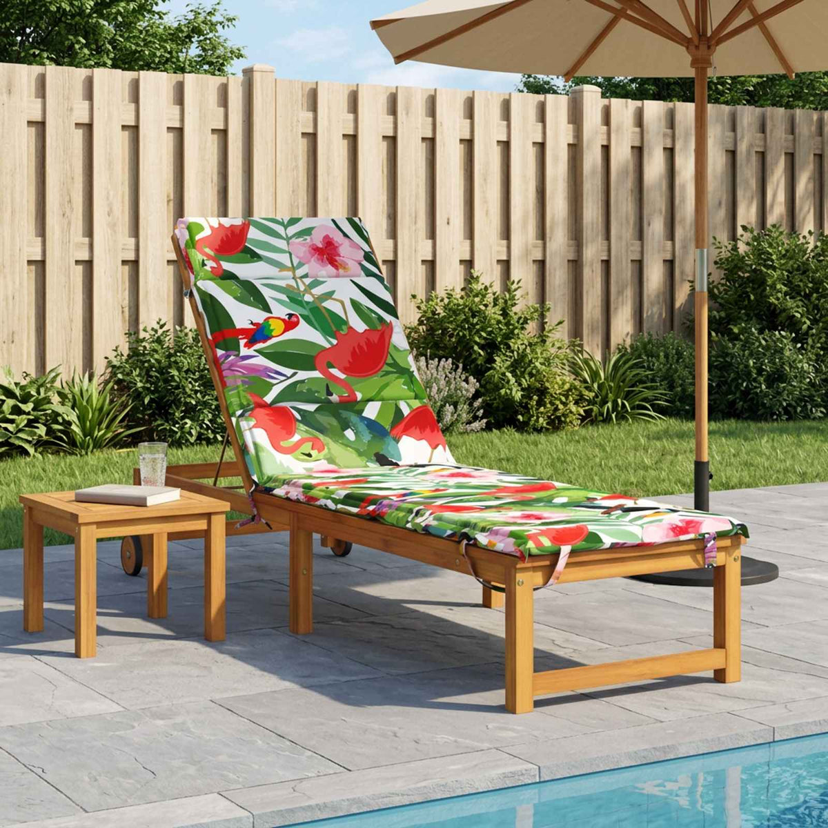 Ligstoel Kussen GEMERT 100% Polyester Meerkleurig is nu te koop bij PeponiXL, paradijselijk wonen!
