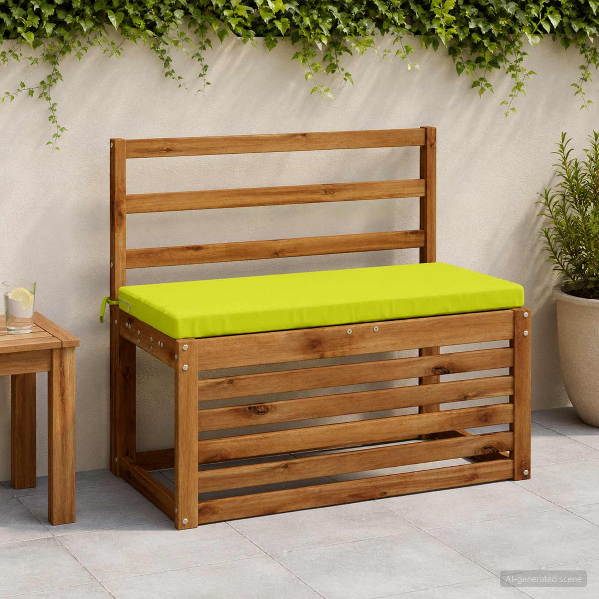 vidaXL Bankkussen SOEST 100% Polyester Helder groen 60 x 40 x 5 cm