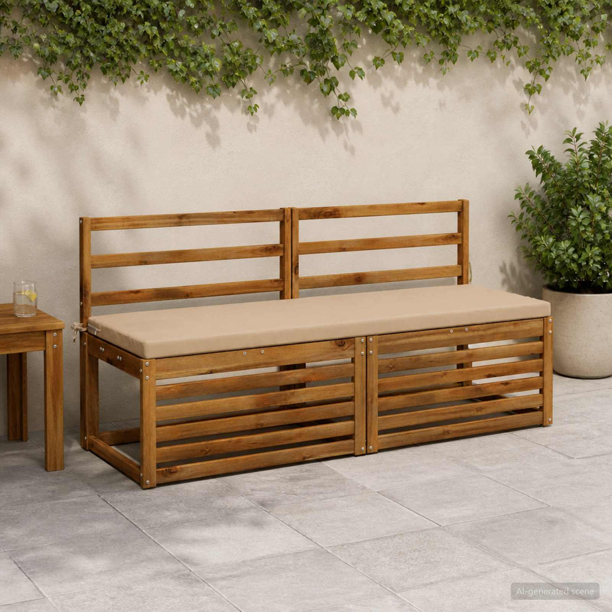 Bankkussen SOEST 100% Polyester Zand 140 x 50 x 5 cm is nu te koop bij PeponiXL, paradijselijk wonen!