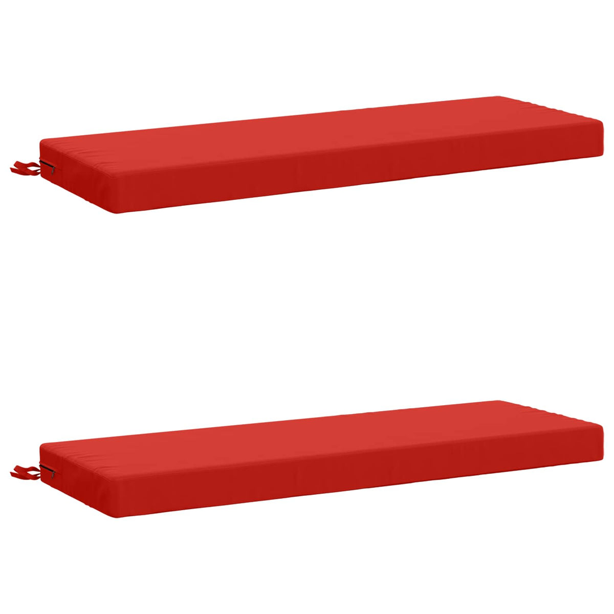 vidaXL 2-delige Bankkussens SOEST 2 st 100% Polyester Rood
