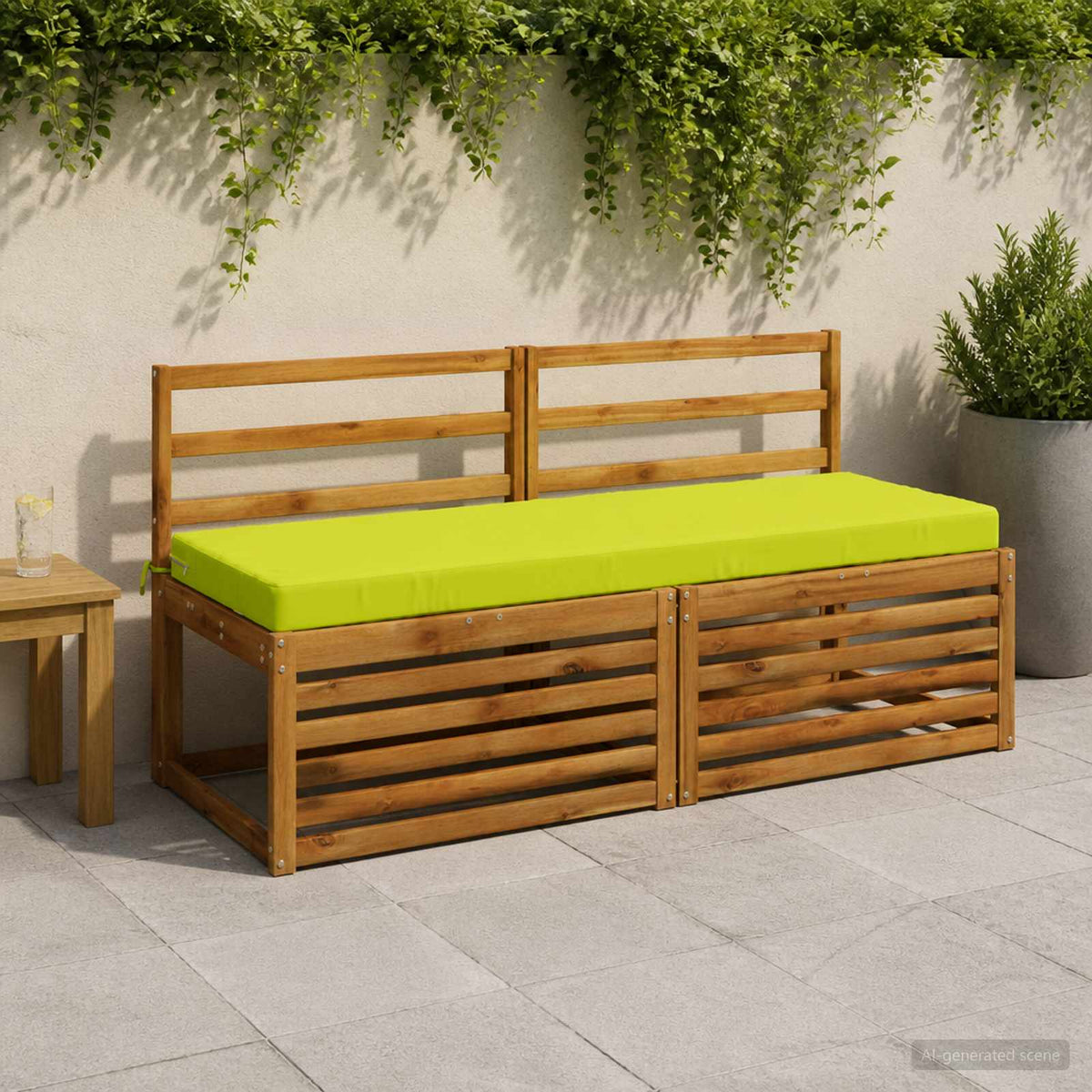 2-delige Bankkussens SOEST 2 st 100% Polyester Helder groen is nu te koop bij PeponiXL, paradijselijk wonen!