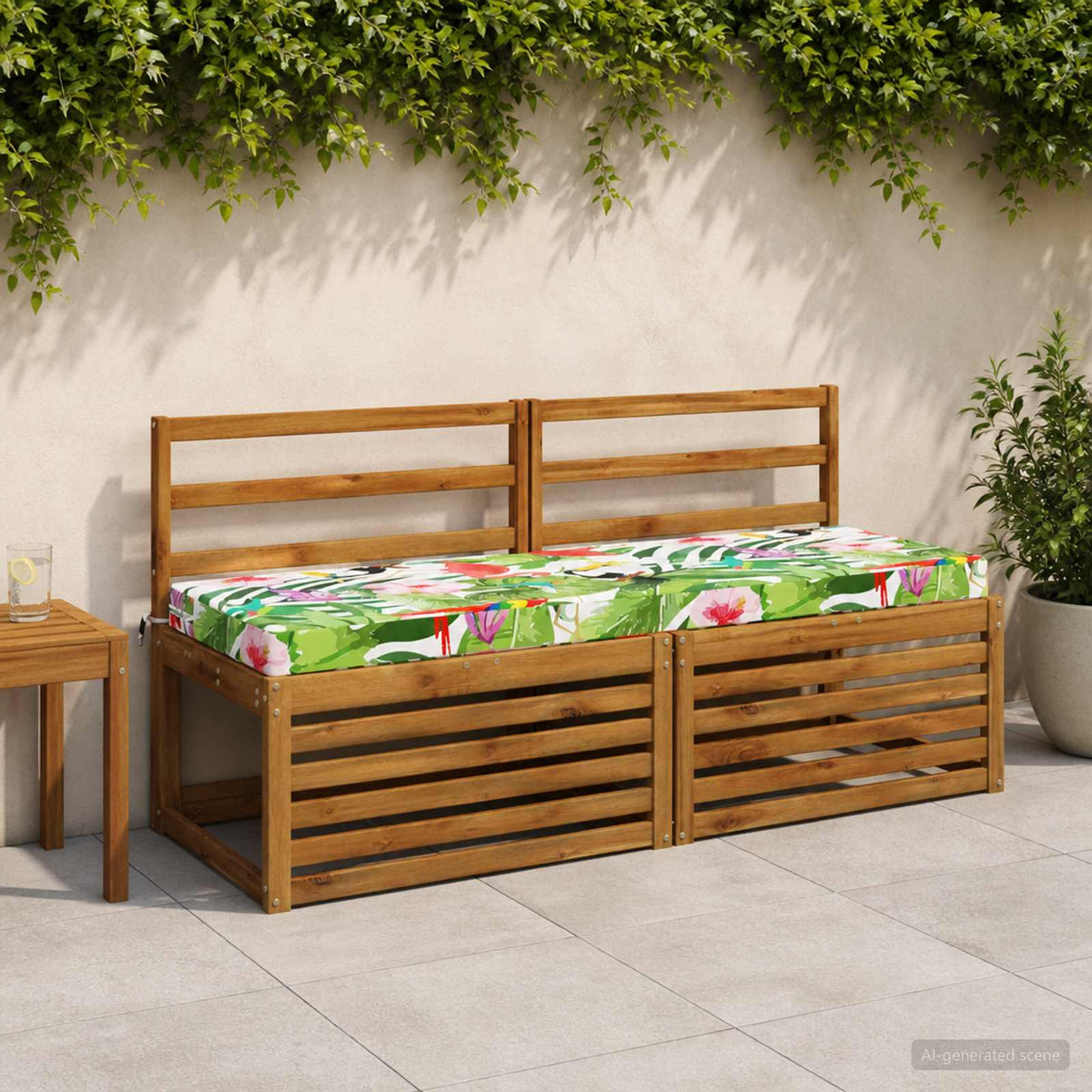 vidaXL Bankkussen SOEST 100% Polyester Meerkleurig 150 x 50 x 8 cm