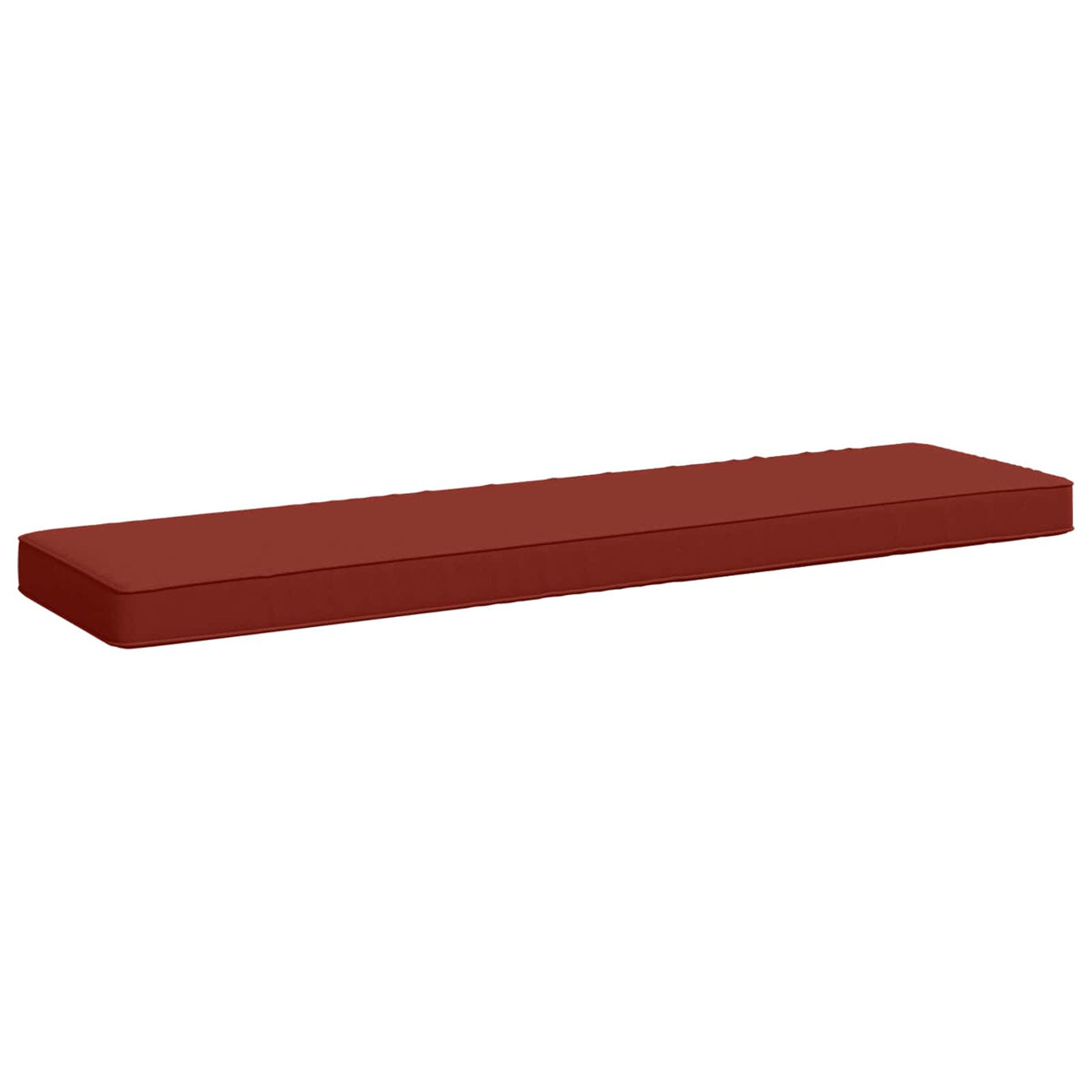 vidaXL 1-delig Bankkussen VUGHT 100% Polyester Rood 120 x 30 x 5 cm