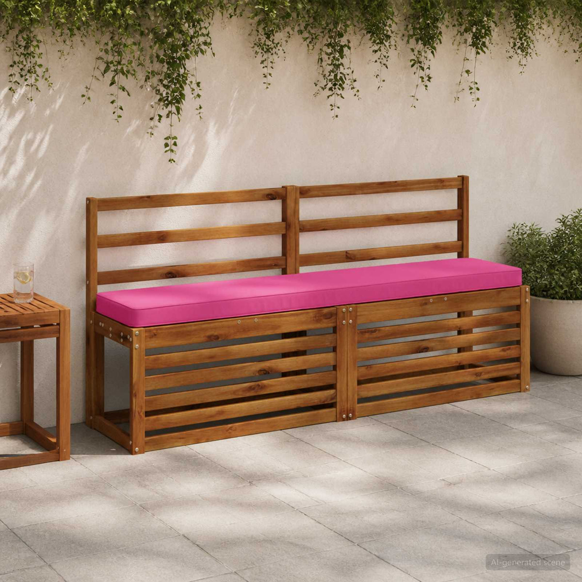 1-delig Bankkussen VUGHT 100% Polyester Roze 140 x 30 x 5 cm is nu te koop bij PeponiXL, paradijselijk wonen!