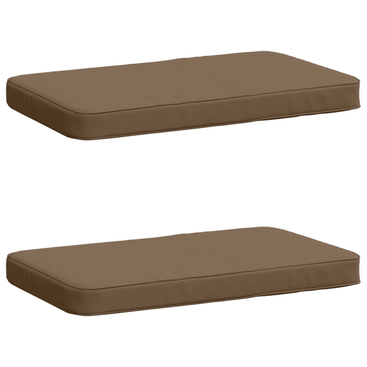 vidaXL 2-delige Bankkussens VUGHT 2 pcs 100% Polyester Taupe