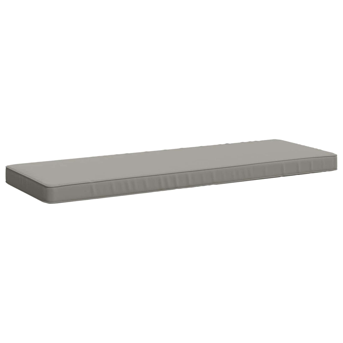 vidaXL 1-delig Bankkussen VUGHT 100% Polyester Grijs 100 x 40 x 5 cm