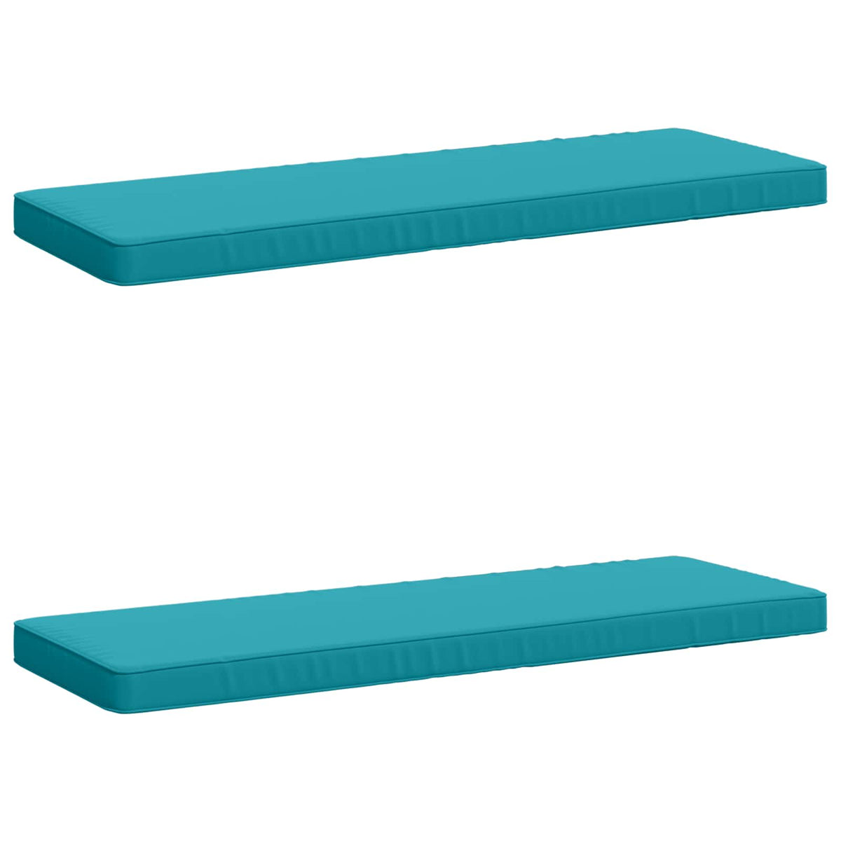 vidaXL 2-delige Bankkussens VUGHT 2 st 100% Polyester Turquoise