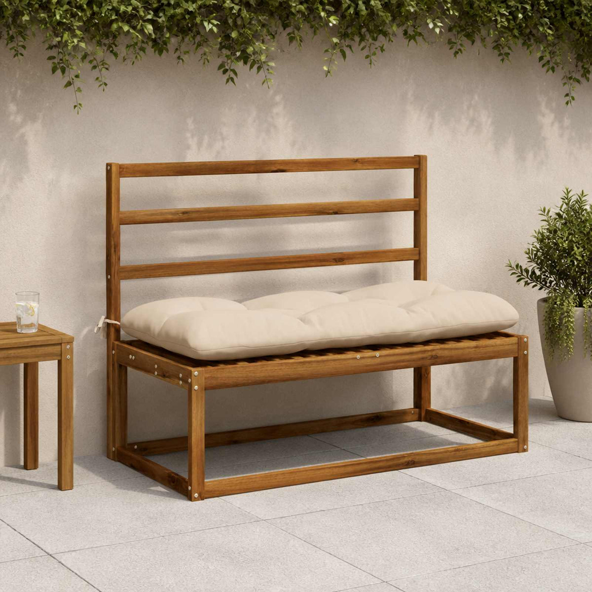Bankkussen VIANEN 100% Polyester Crèmekleurig 110 x 50 x 12 cm is nu te koop bij PeponiXL, paradijselijk wonen!