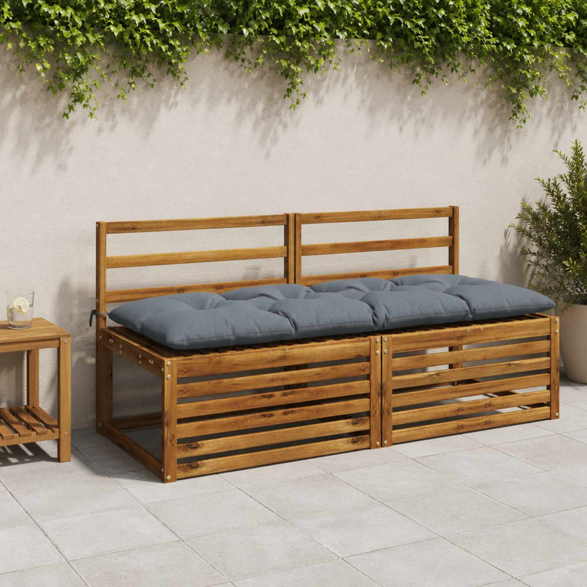 Bank Kussens VIANEN 2 st 100% Polyester Blauw 150 x 60 x 12 cm is nu te koop bij PeponiXL, paradijselijk wonen!