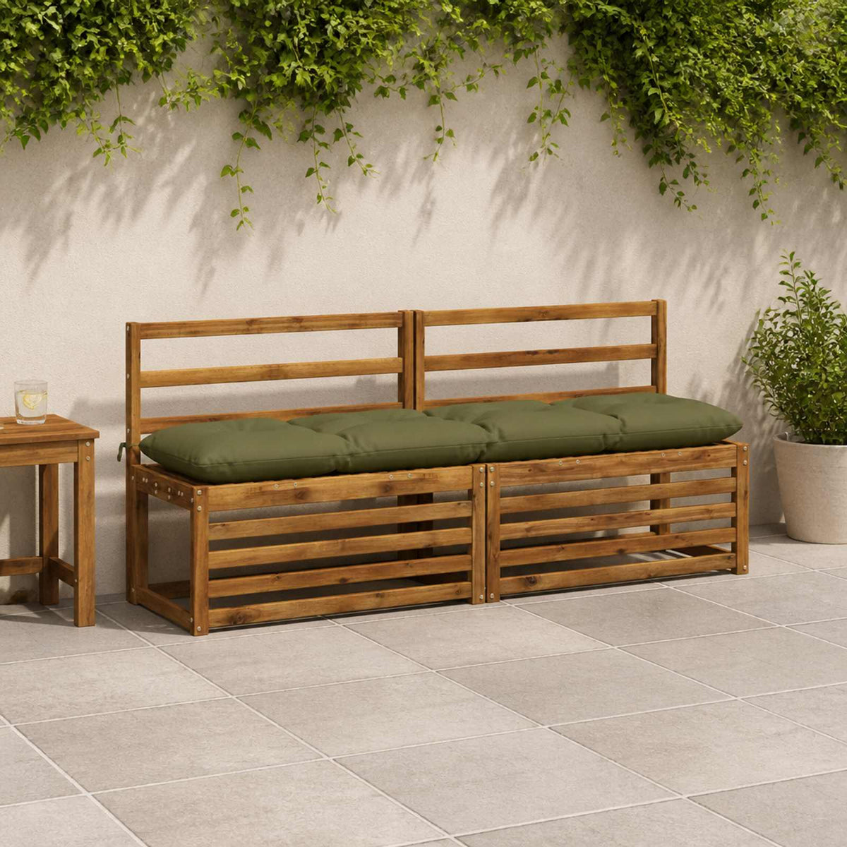 Bankkussen VIANEN 100% Polyester Olijfgroen 160 x 40 x 12 cm is nu te koop bij PeponiXL, paradijselijk wonen!