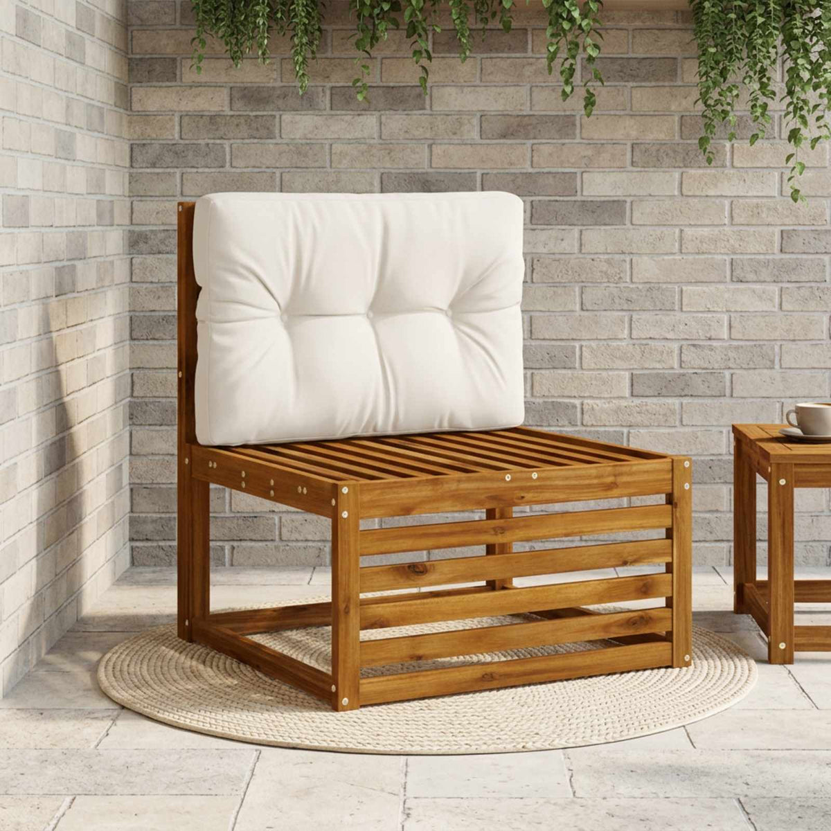 Pallet Rugkussen VIANEN 100% Polyester Wit 70 x 40 x 12 cm is nu te koop bij PeponiXL, paradijselijk wonen!