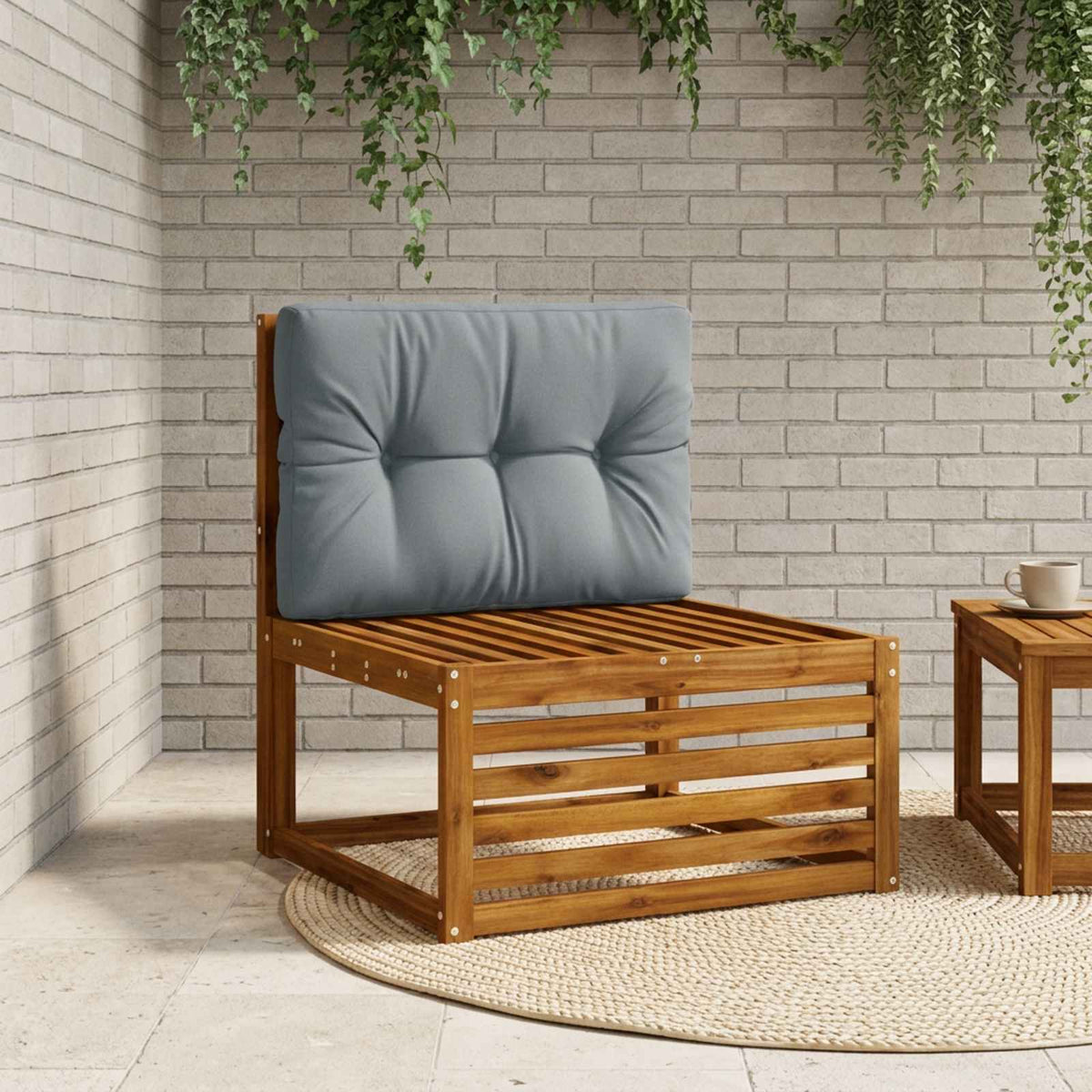 Pallet Rugkussen VIANEN 100% Polyester Blauw 70 x 60 x 12 cm is nu te koop bij PeponiXL, paradijselijk wonen!
