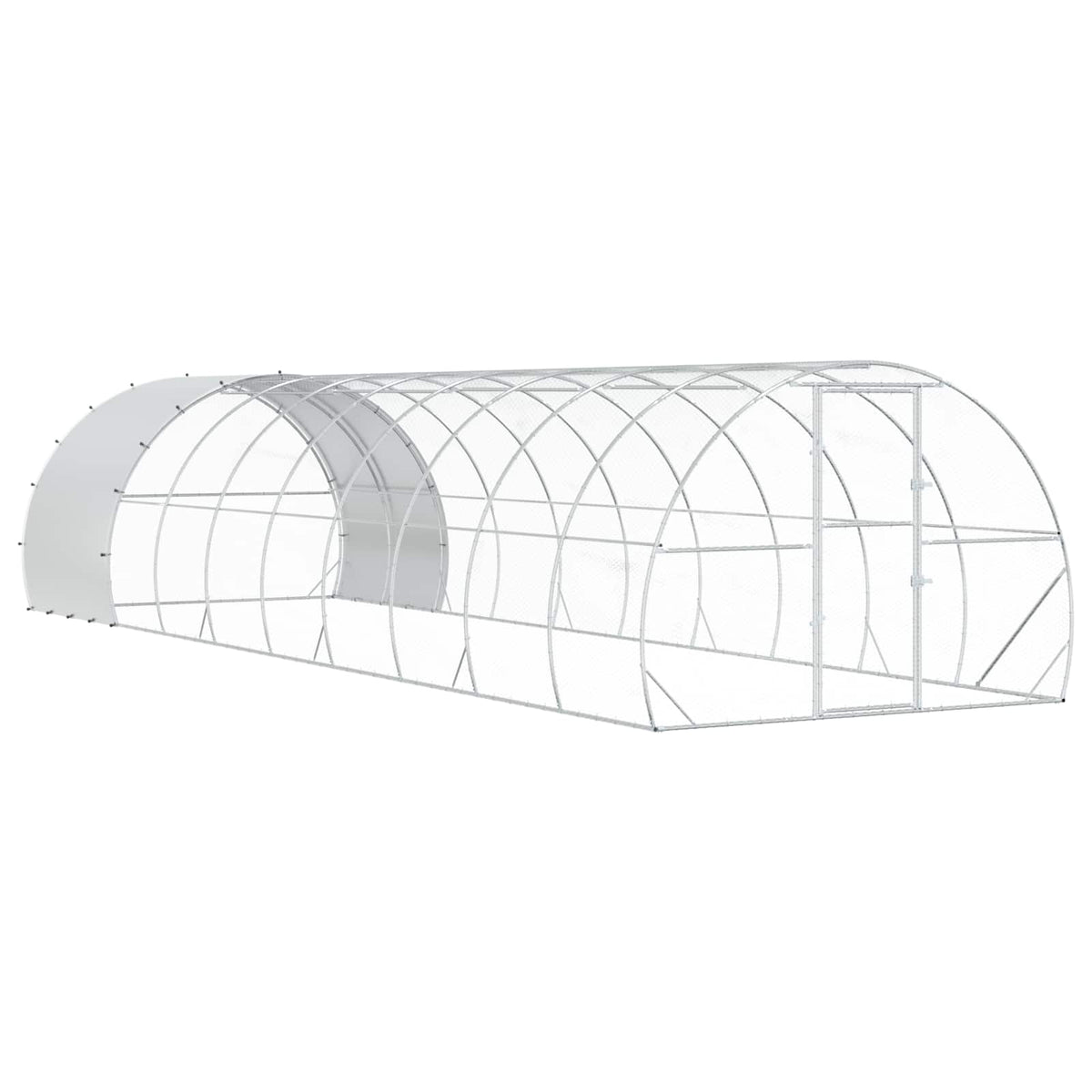 Kippenhok zilver 1000 x 300 x 200 cm Gegalvaniseerd staal is nu te koop bij PeponiXL, paradijselijk wonen!