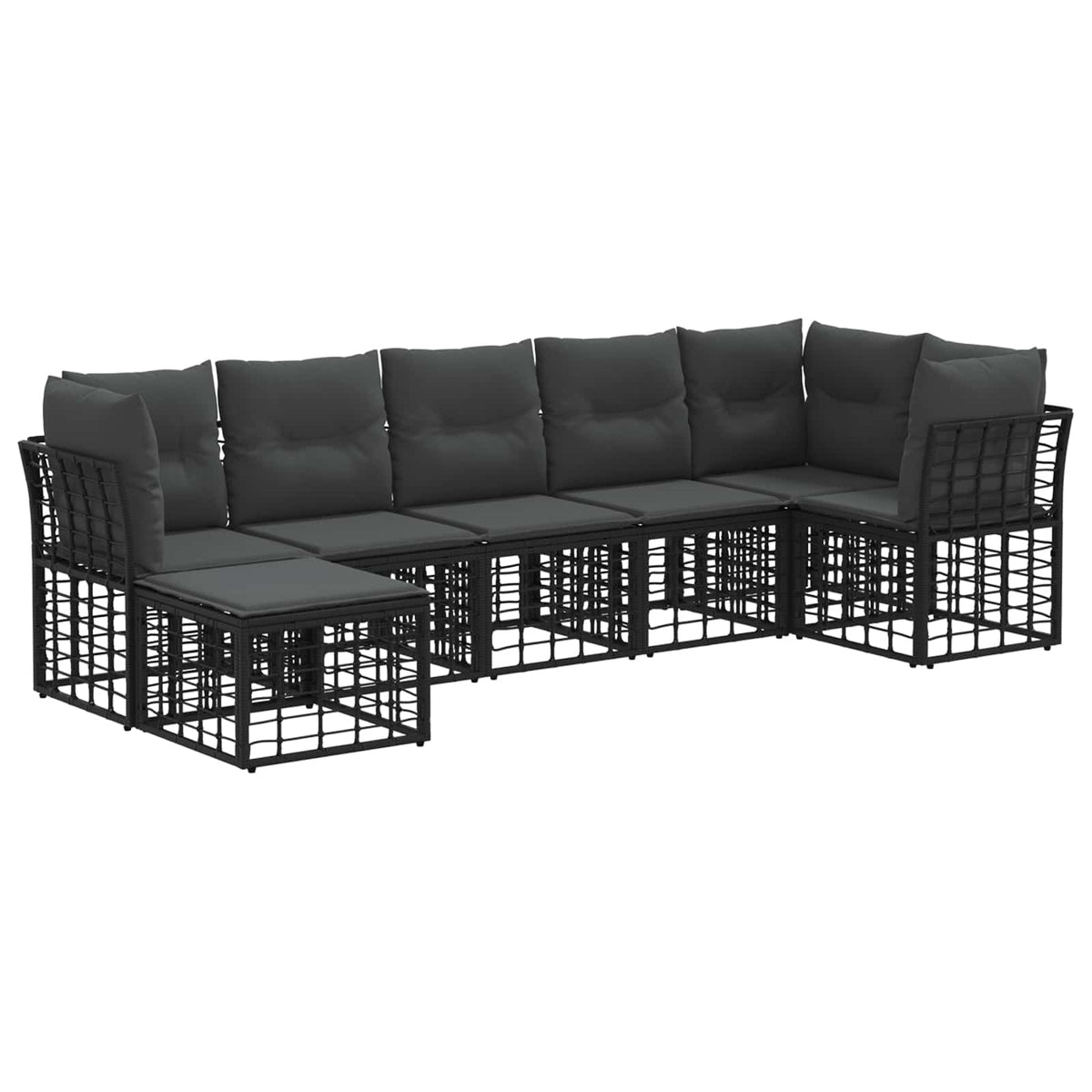 Buiten bankenset Zwart Polyester is nu te koop bij PeponiXL, paradijselijk wonen!