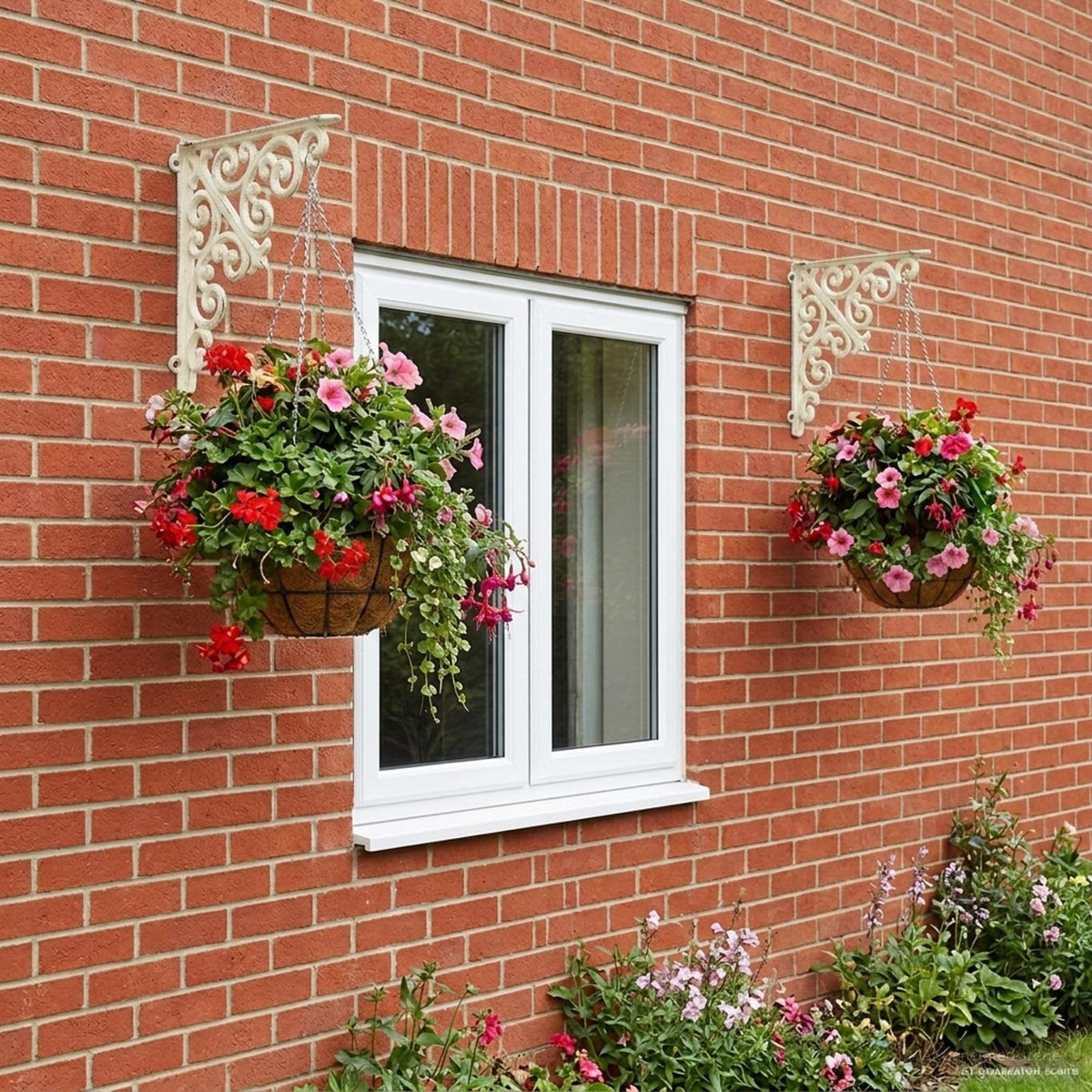 Wandplank Beugels 12 st Antiek wit 9,5 x 9,5 x 3 cm Staal is nu te koop bij PeponiXL, paradijselijk wonen!