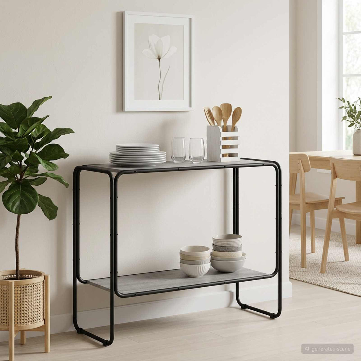 Dressoir Grijs Sonoma 93.5 x 38 x 75 cm Bewerkt hout is nu te koop bij PeponiXL, paradijselijk wonen!