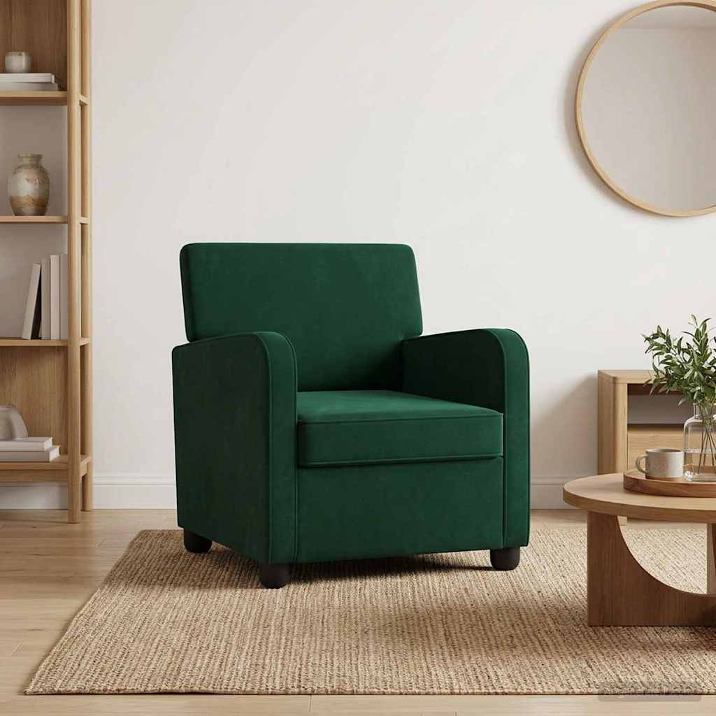 Fauteuil Donkergroen fluweel is nu te koop bij PeponiXL, paradijselijk wonen!