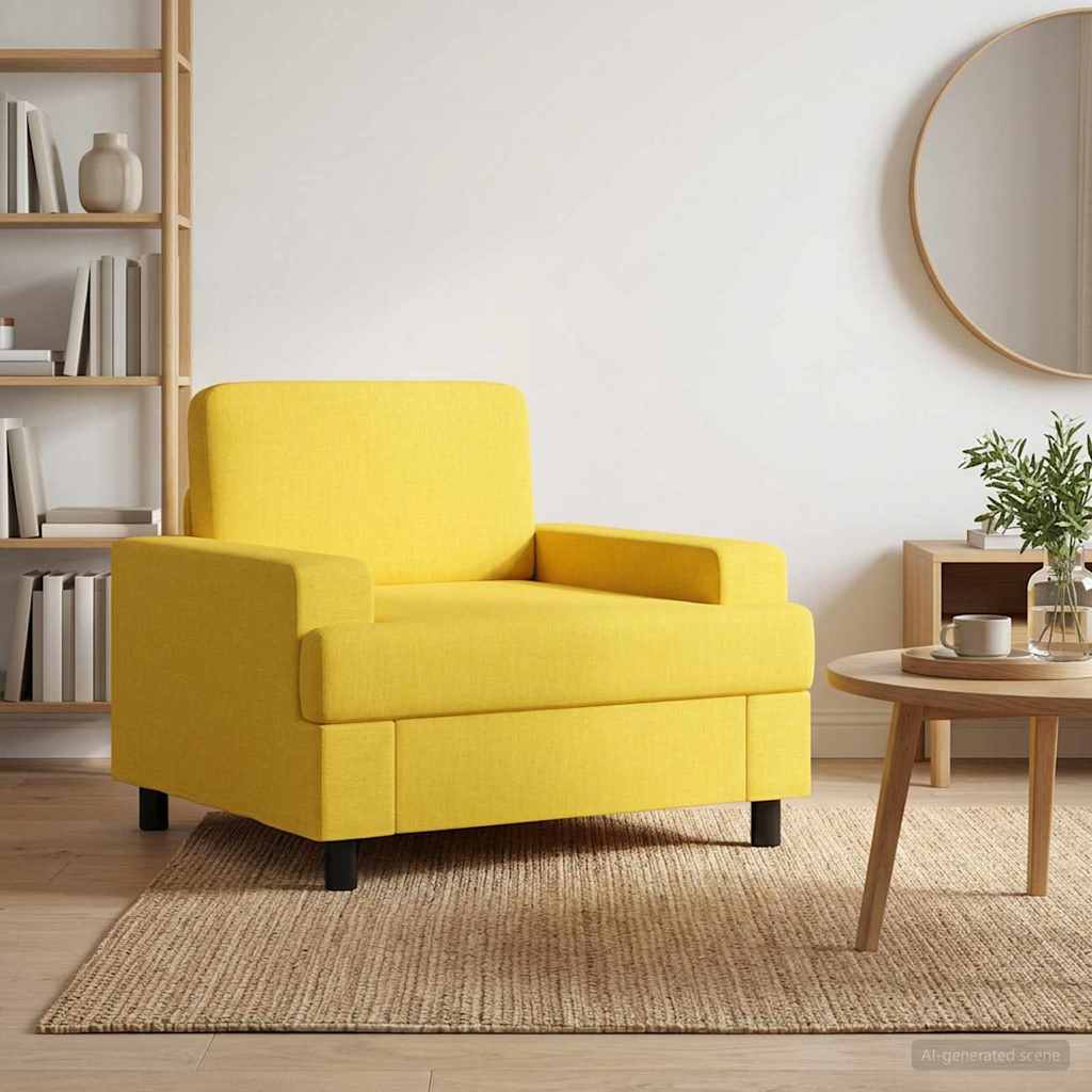 Fauteuil Lichtgeel Stof is nu te koop bij PeponiXL, paradijselijk wonen!