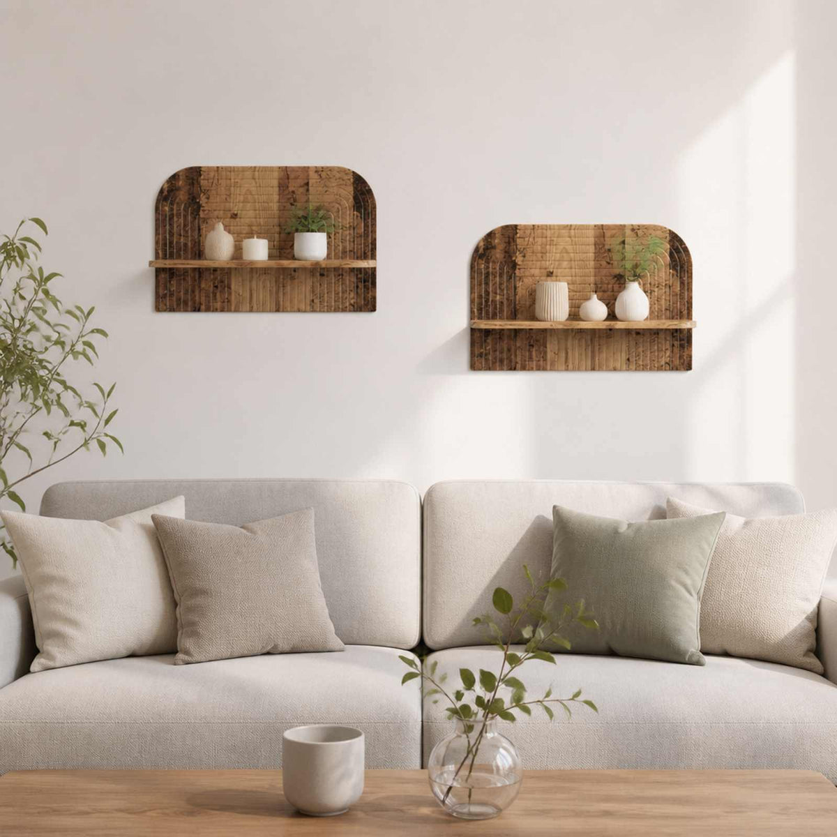 Wandplank 2 st Oud hout 60 x 13,5 x 37,5 cm Bewerkt hout is nu te koop bij PeponiXL, paradijselijk wonen!