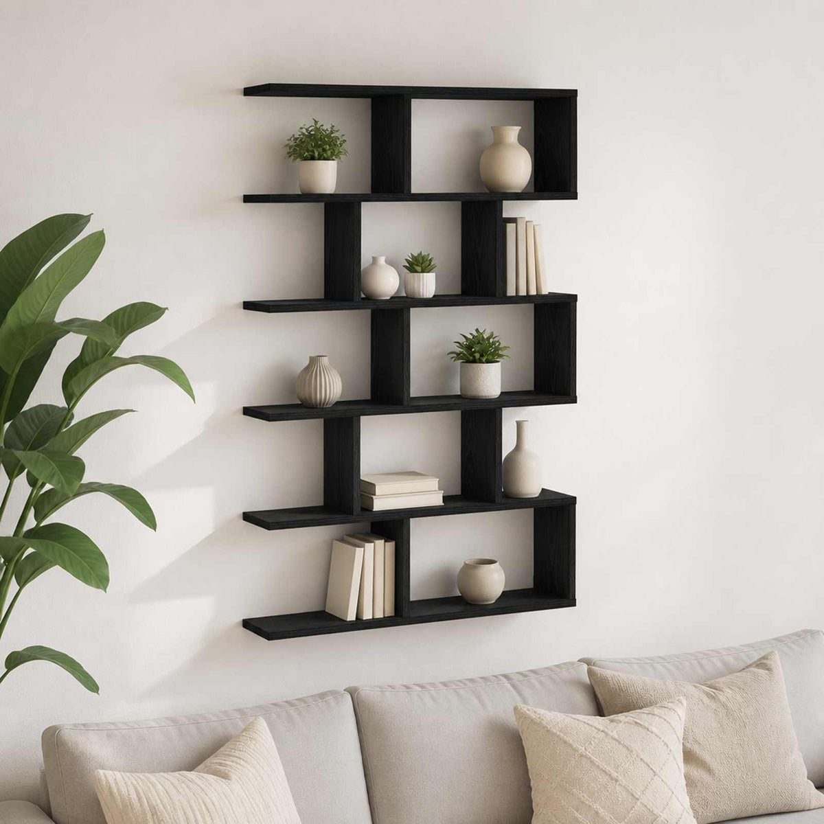 Wandplank Zwart eiken 70 x 17 x 101 cm Bewerkt hout is nu te koop bij PeponiXL, paradijselijk wonen!