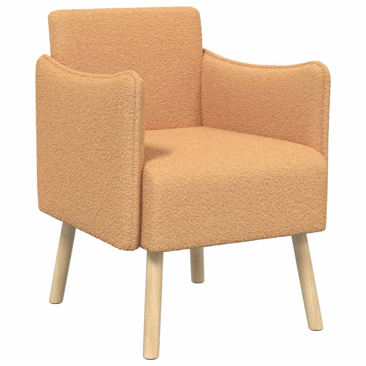 vidaXL Accentstoel Beige Bouclé