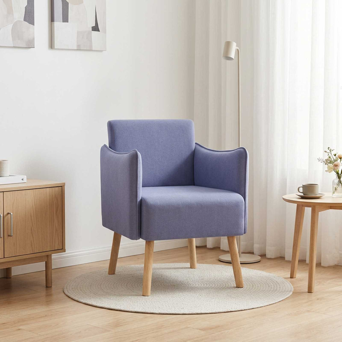 Accentstoel Jeans Blauw Stof is nu te koop bij PeponiXL, paradijselijk wonen!