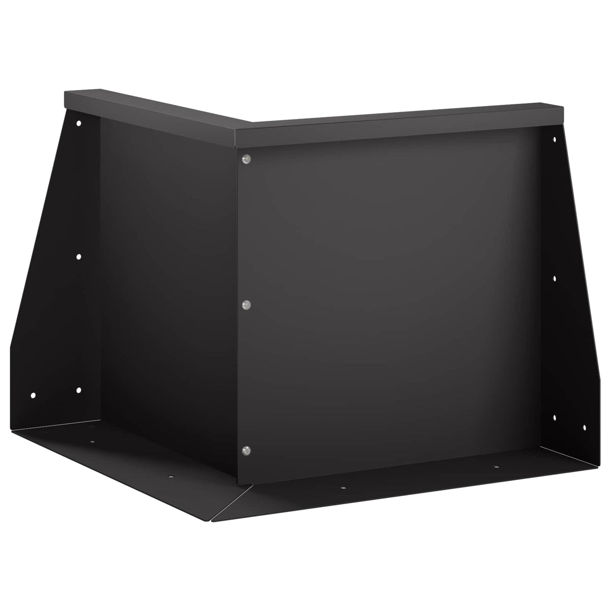 vidaXL Keerwand 50 x 50 x 50 cm Staal Zwart