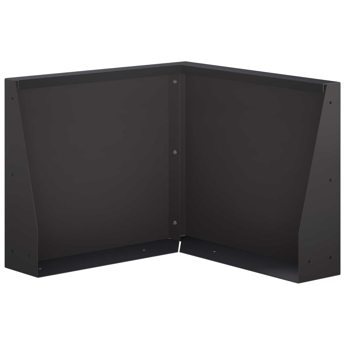 vidaXL Keerwand 50 x 50 x 30 cm Staal Zwart