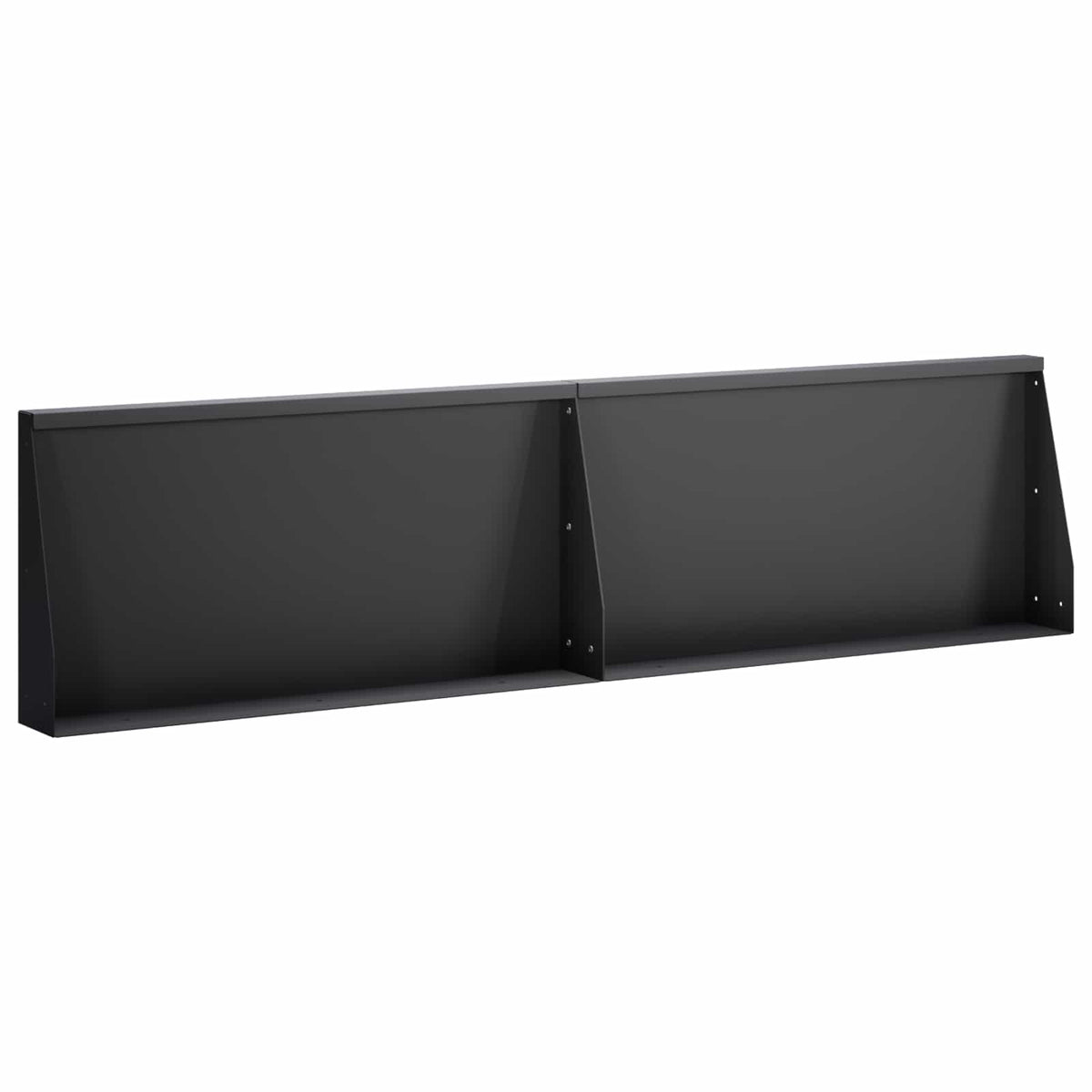 Keerwand 2 st 80 x 12 x 50 cm Staal Zwart is nu te koop bij PeponiXL, paradijselijk wonen!