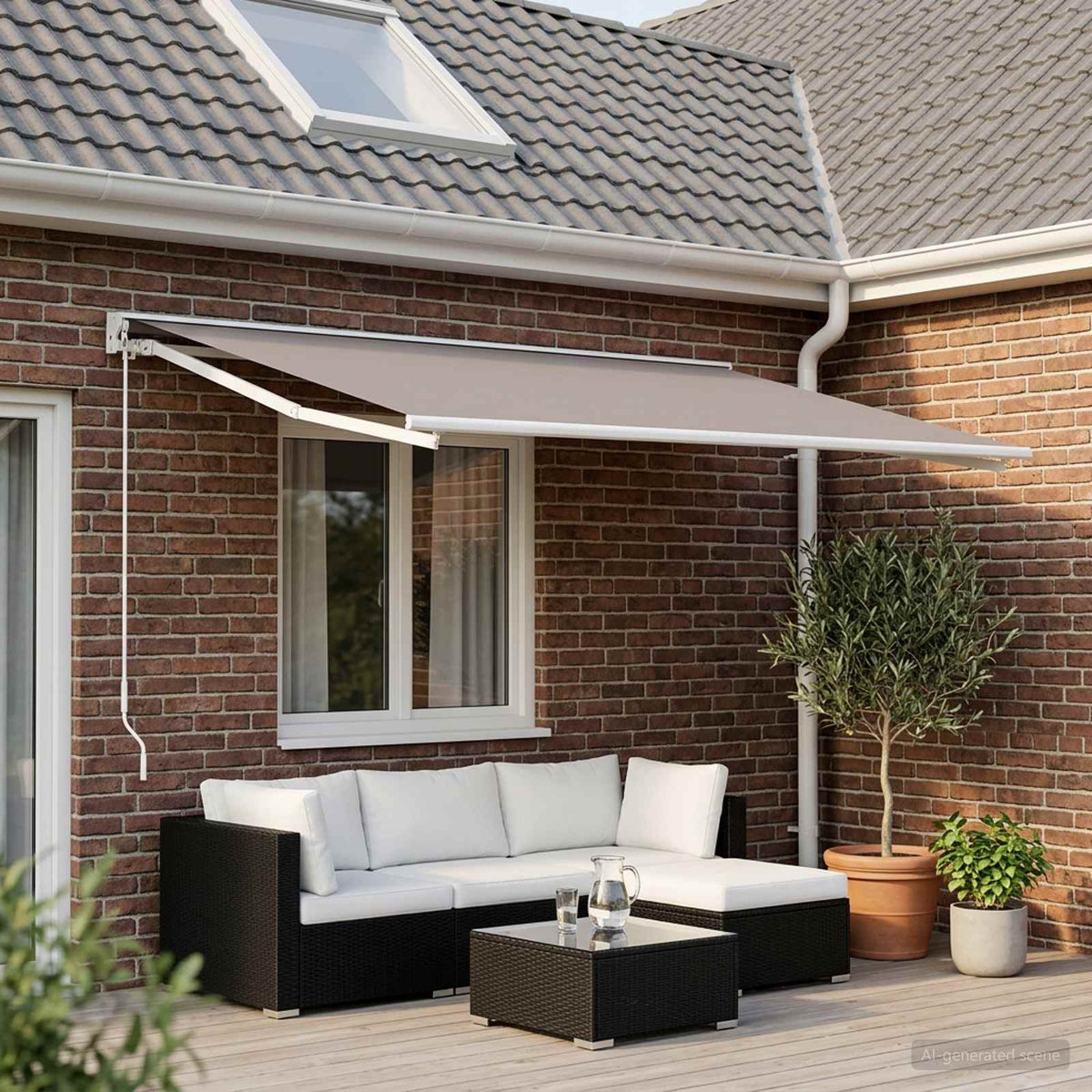 Vervangingsdoek voor zonnescherm Lichtgrijs 600 × 350 cm is nu te koop bij PeponiXL, paradijselijk wonen!