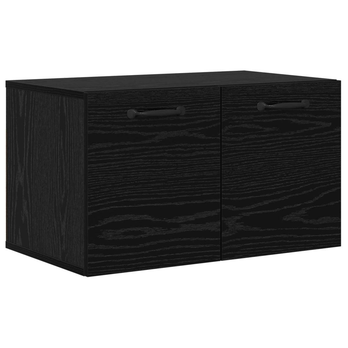 Wandkast 60 x 36,5 x 35 cm Bewerkt hout Zwart eiken is nu te koop bij PeponiXL, paradijselijk wonen!