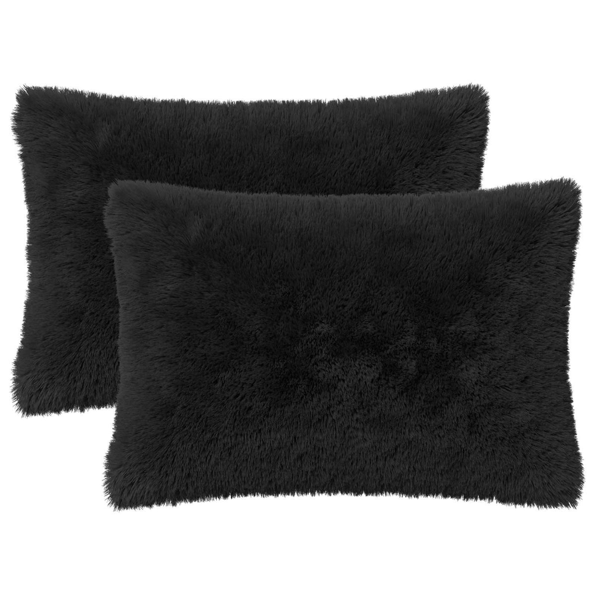 Kussen met kussen HEERLEN 2 st Zwart PV Fleece is nu te koop bij PeponiXL, paradijselijk wonen!