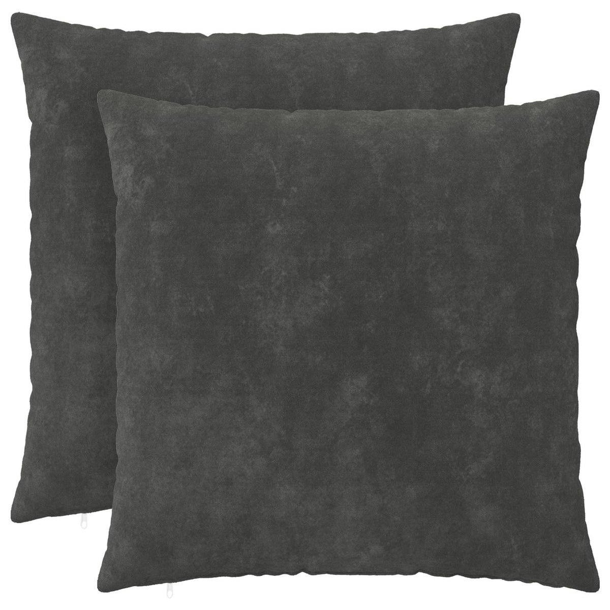 vidaXL Kussen met kussen HEERLEN 2 st Antraciet Microfiber Fleece