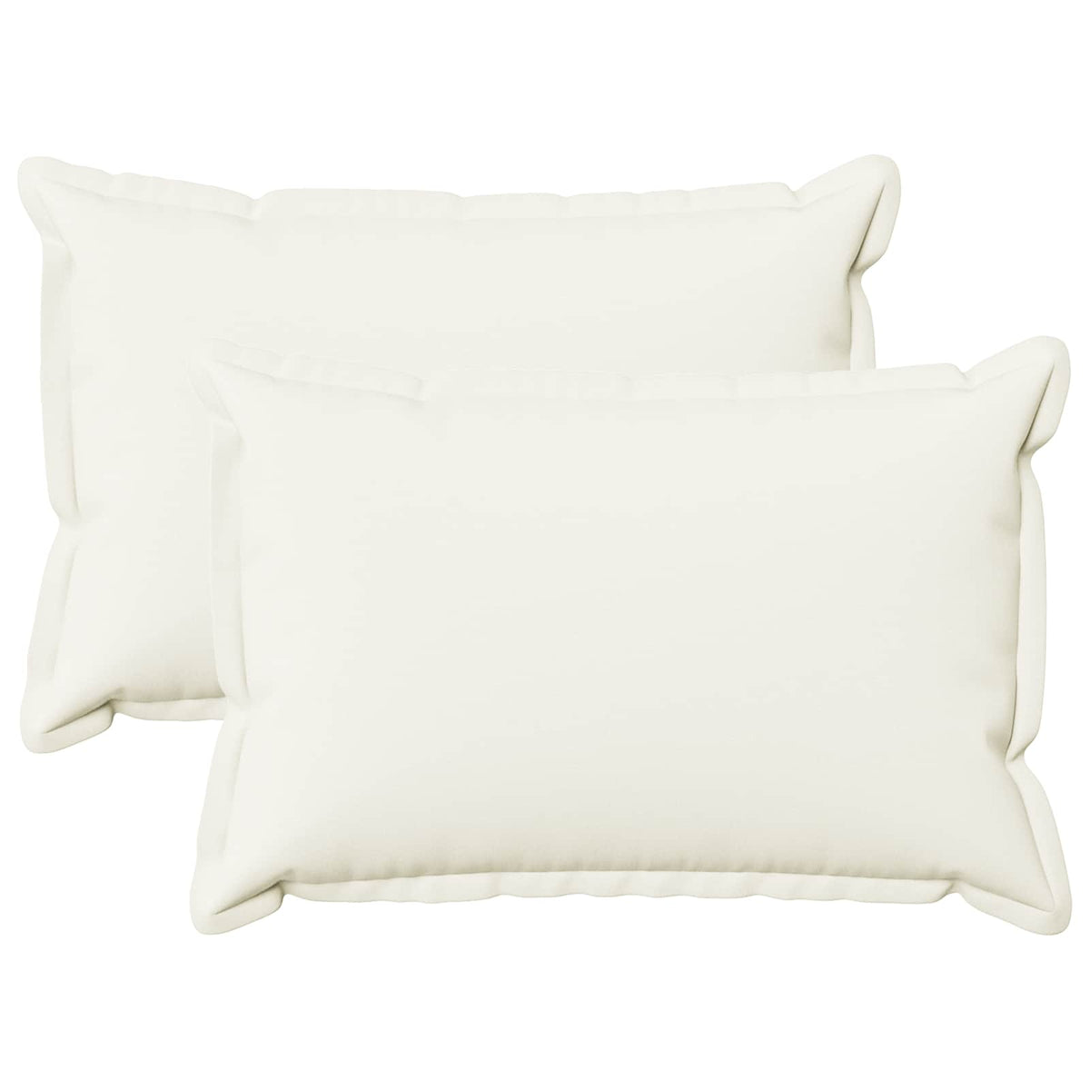 Kussen met kussen HOUTEN 2 st Wit Faux Linnen is nu te koop bij PeponiXL, paradijselijk wonen!