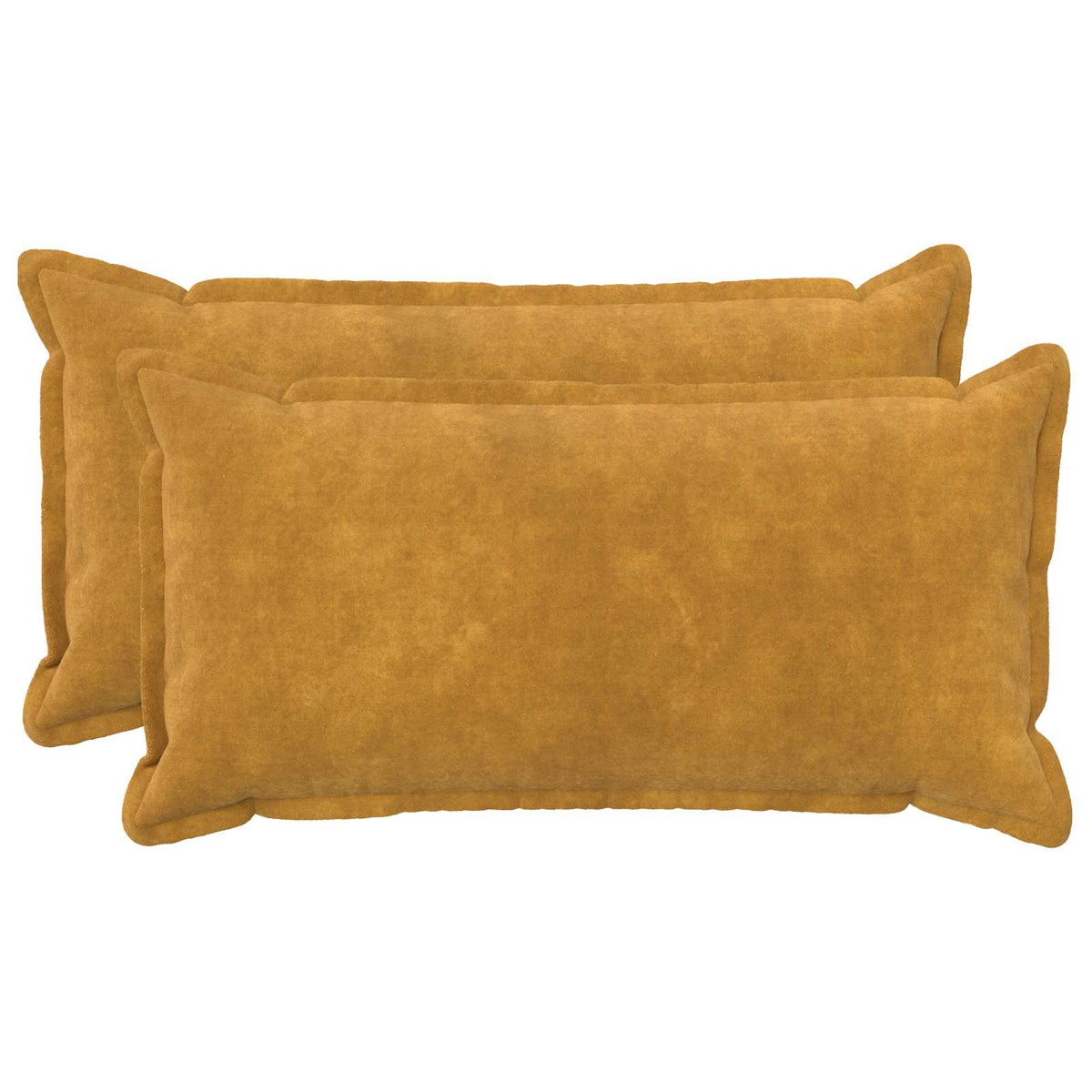 Kussen met kussen HOUTEN 2 st Geel Microfiber Fleece is nu te koop bij PeponiXL, paradijselijk wonen!