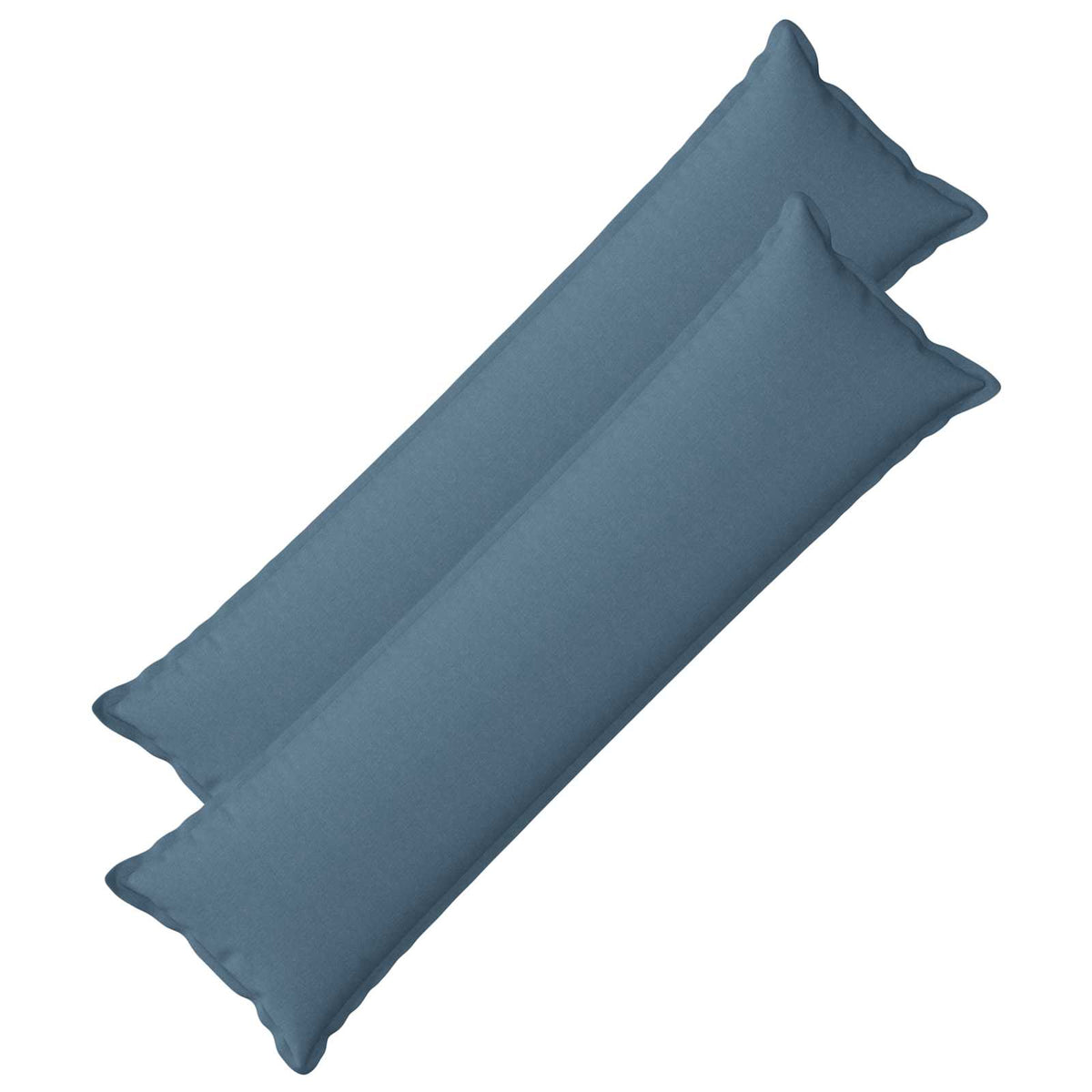Kussen met kussen HOUTEN 2 st Jeans Blauw Faux Linnen is nu te koop bij PeponiXL, paradijselijk wonen!