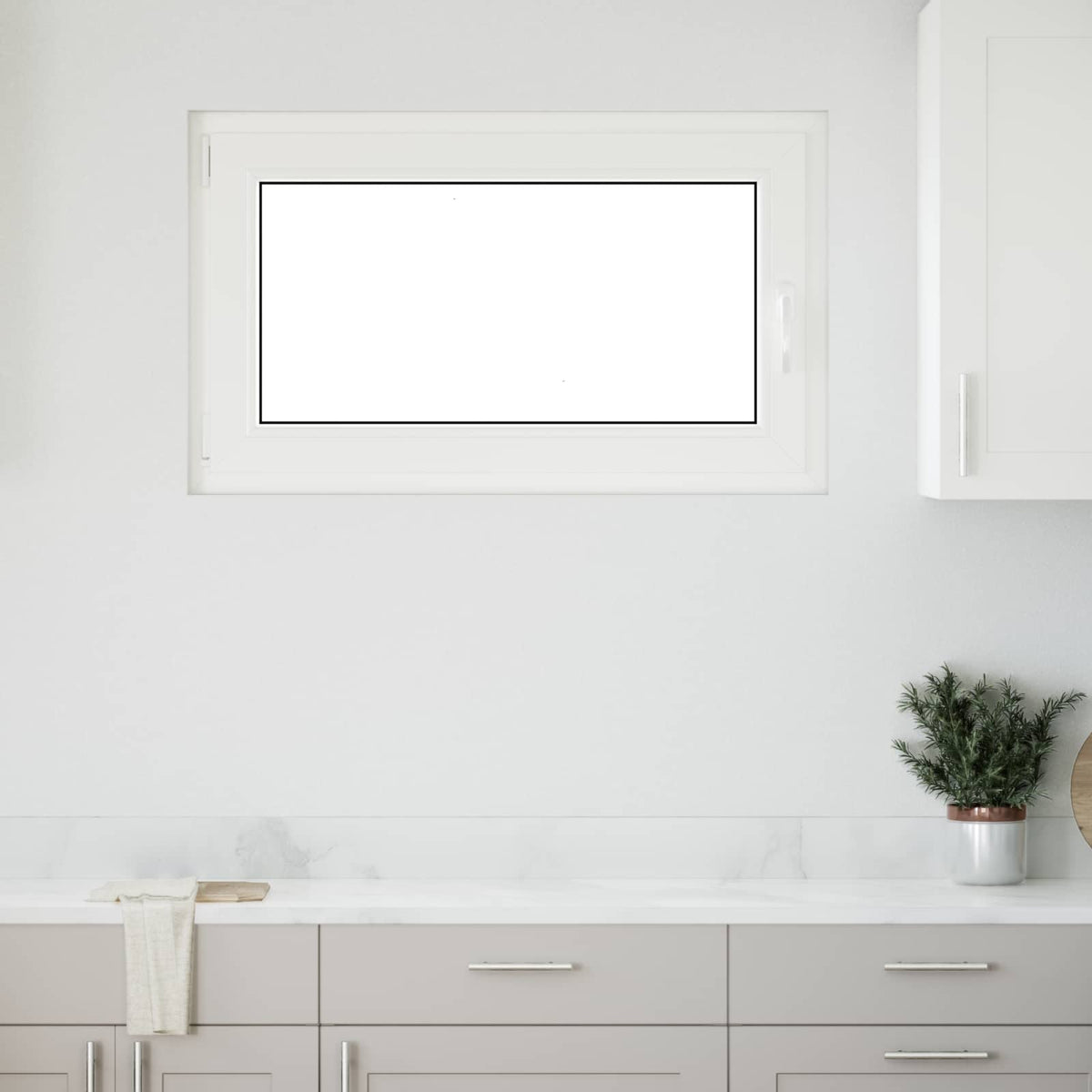 Kelderraam RISOR 100 x 60 cm PVC en glas Wit is nu te koop bij PeponiXL, paradijselijk wonen!