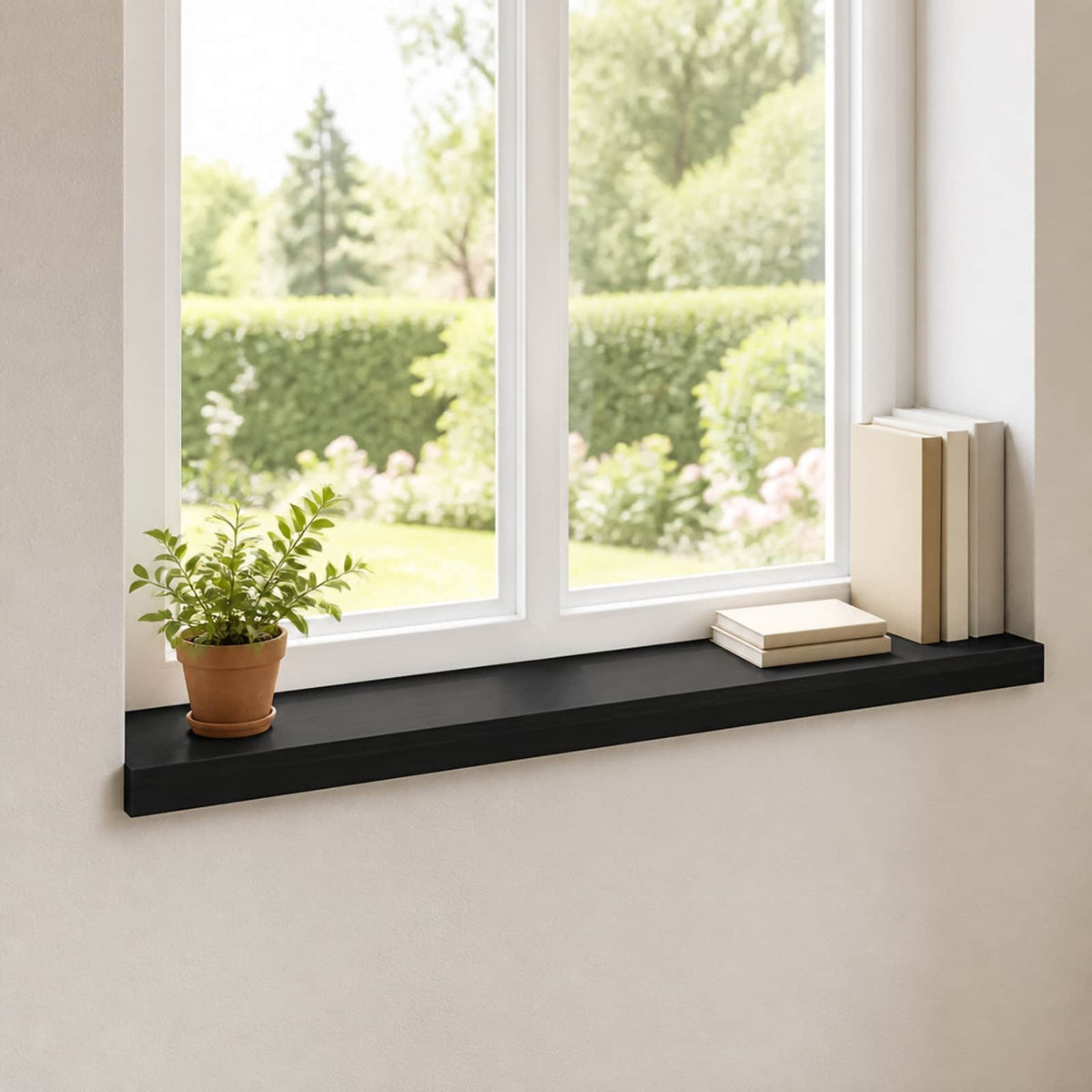 Raamkozijnen 2 st Zwart 90 x 15 x 2 cm Massief beukenhout is nu te koop bij PeponiXL, paradijselijk wonen!