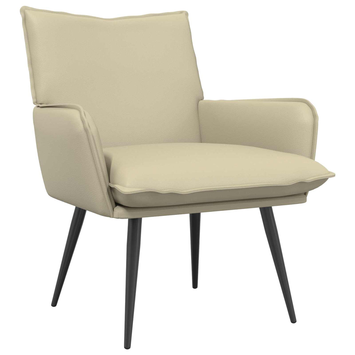 Fauteuil Crèmekleurig Kunstleer is nu te koop bij PeponiXL, paradijselijk wonen!
