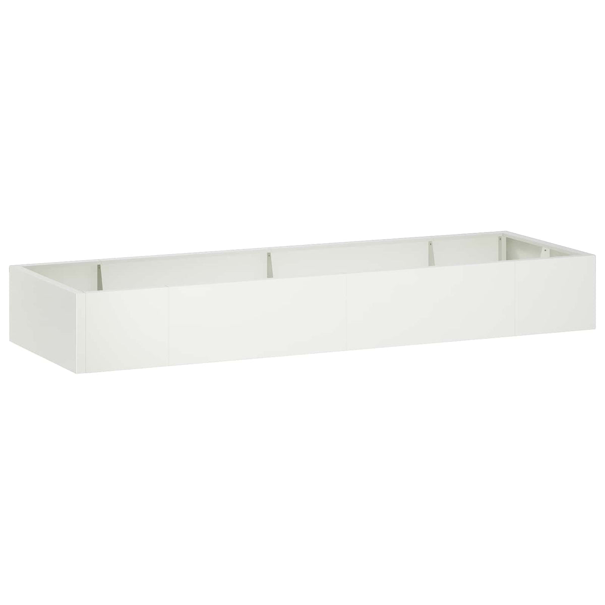 vidaXL Retentiewall 8 st 300 x 100 x 40 cm Staal Wit
