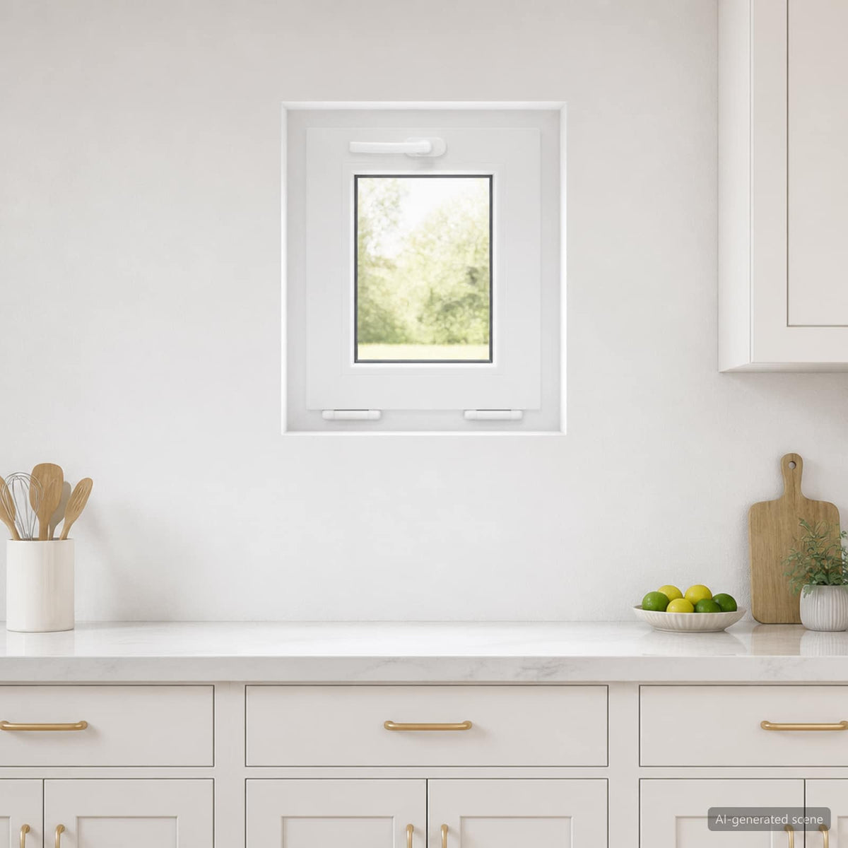 Kleur binnenkant kelderraam Wit RISOR 40 x 45 cm is nu te koop bij PeponiXL, paradijselijk wonen!