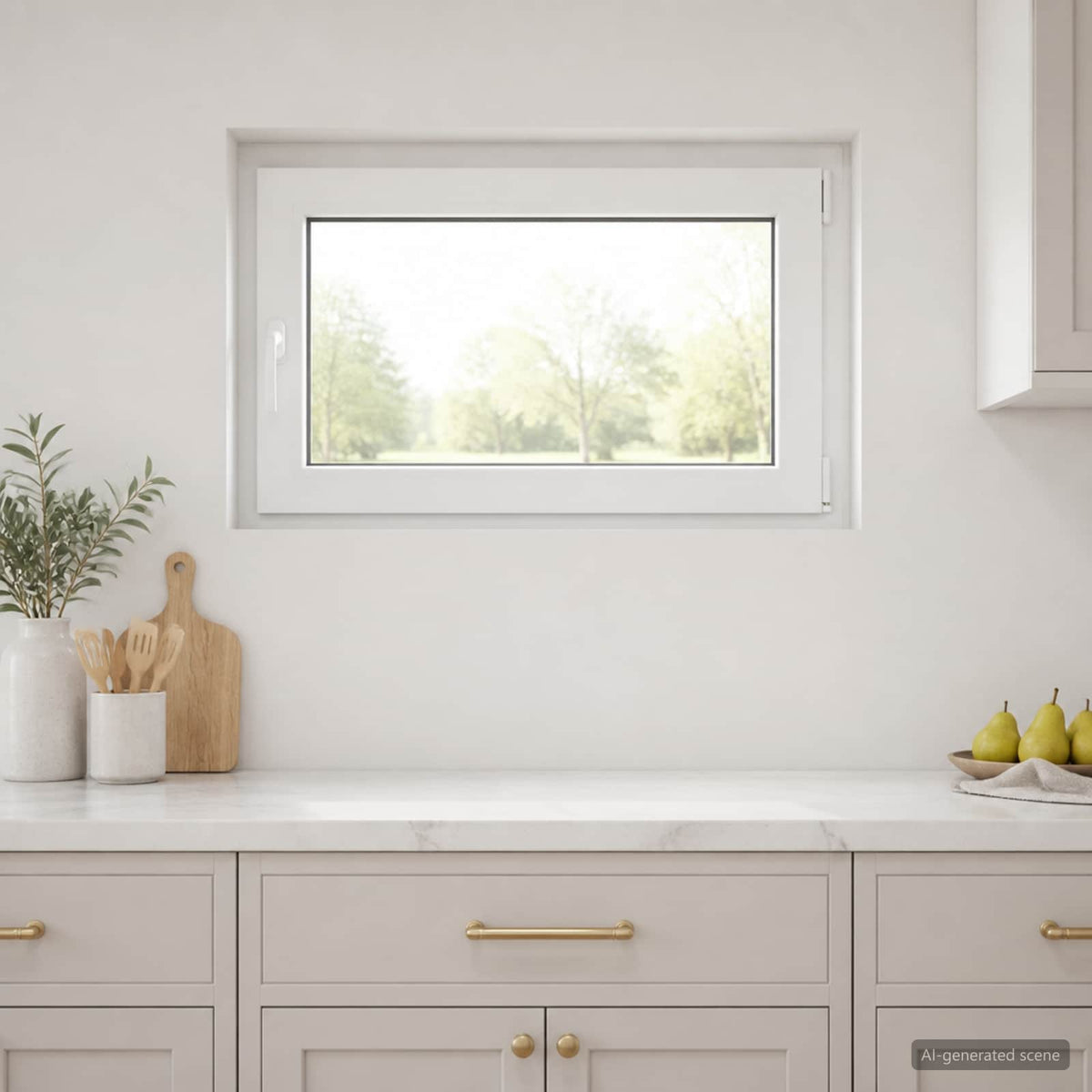 Kleur binnenkant kelderraam Wit RISOR 95 x 55 cm is nu te koop bij PeponiXL, paradijselijk wonen!