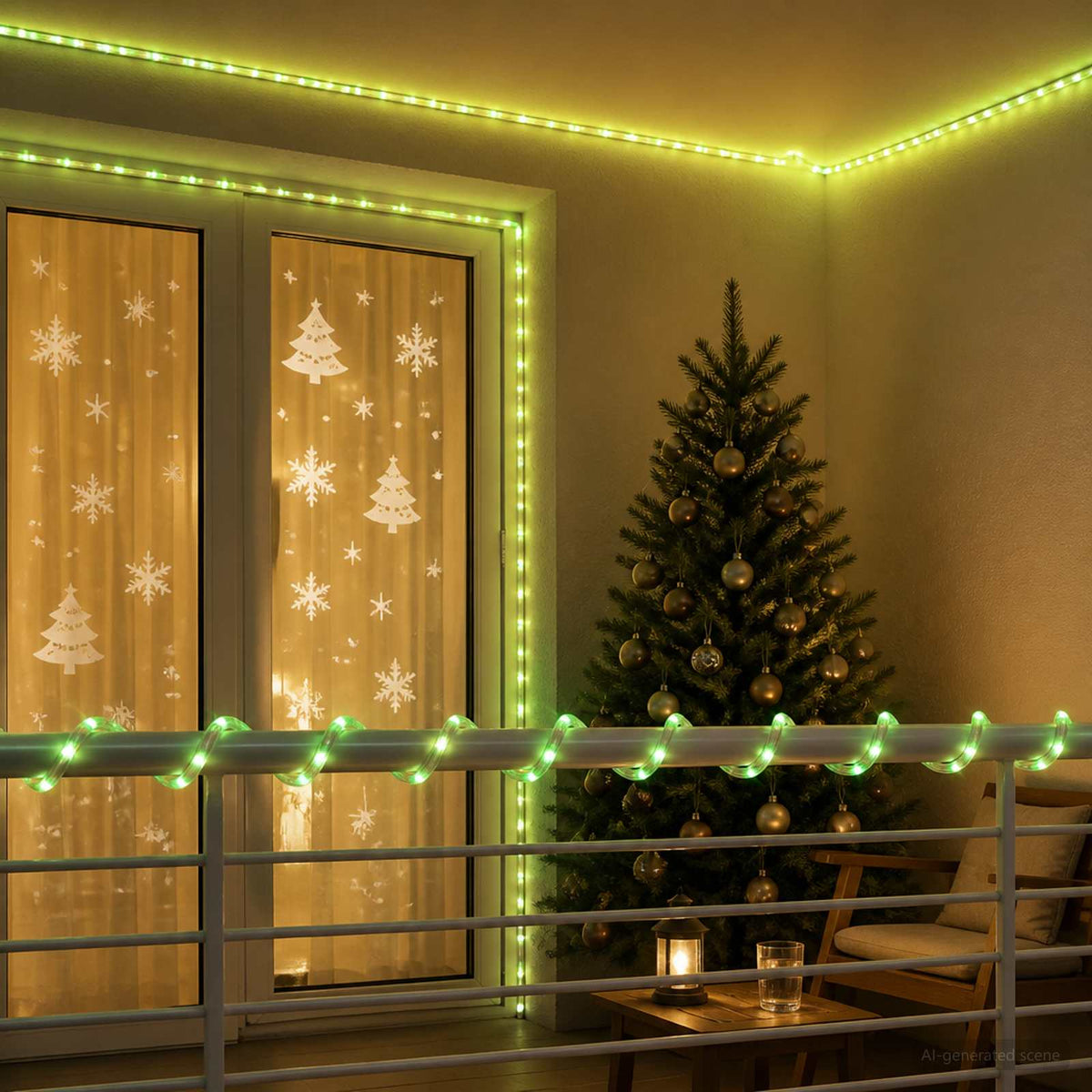 Led-kerstlichtslang 240 LED's Groen 10 m is nu te koop bij PeponiXL, paradijselijk wonen!