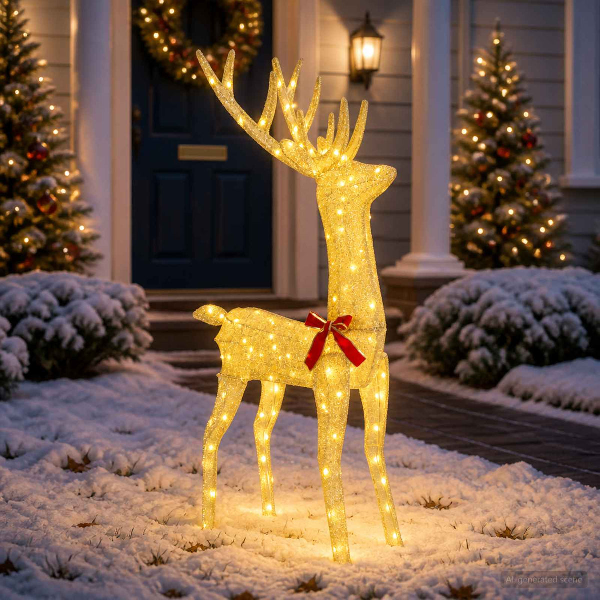 3D Kerst Rendier LOVIISA 140 LED's Warmwit 70 x 26 x 128 cm is nu te koop bij PeponiXL, paradijselijk wonen!