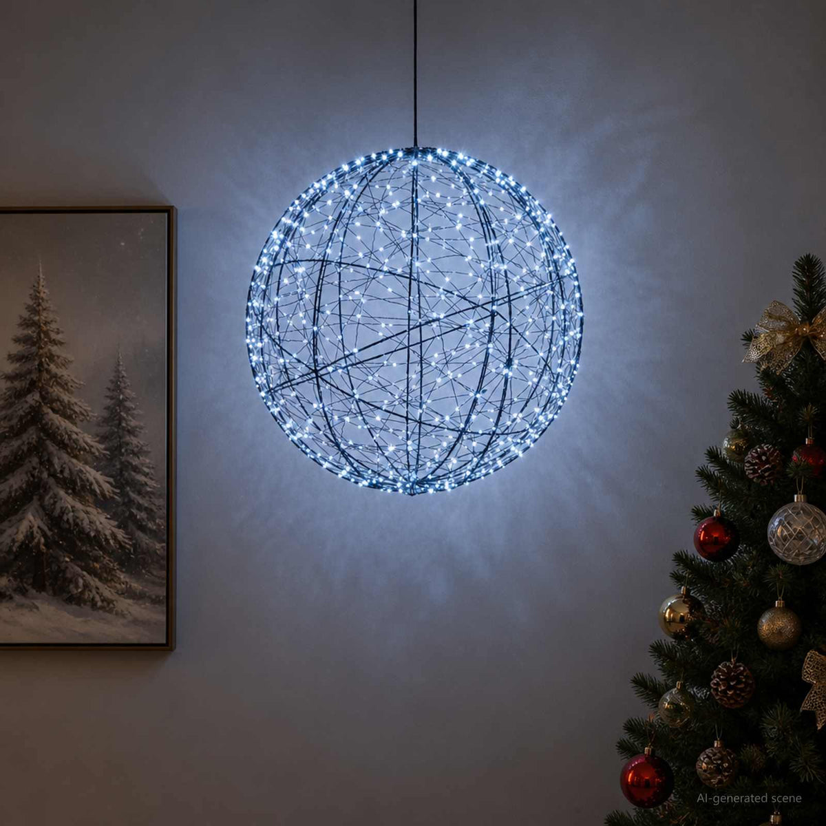 Kerst Finial Licht 500 LED's Koel wit Ø 40 x 42 cm is nu te koop bij PeponiXL, paradijselijk wonen!