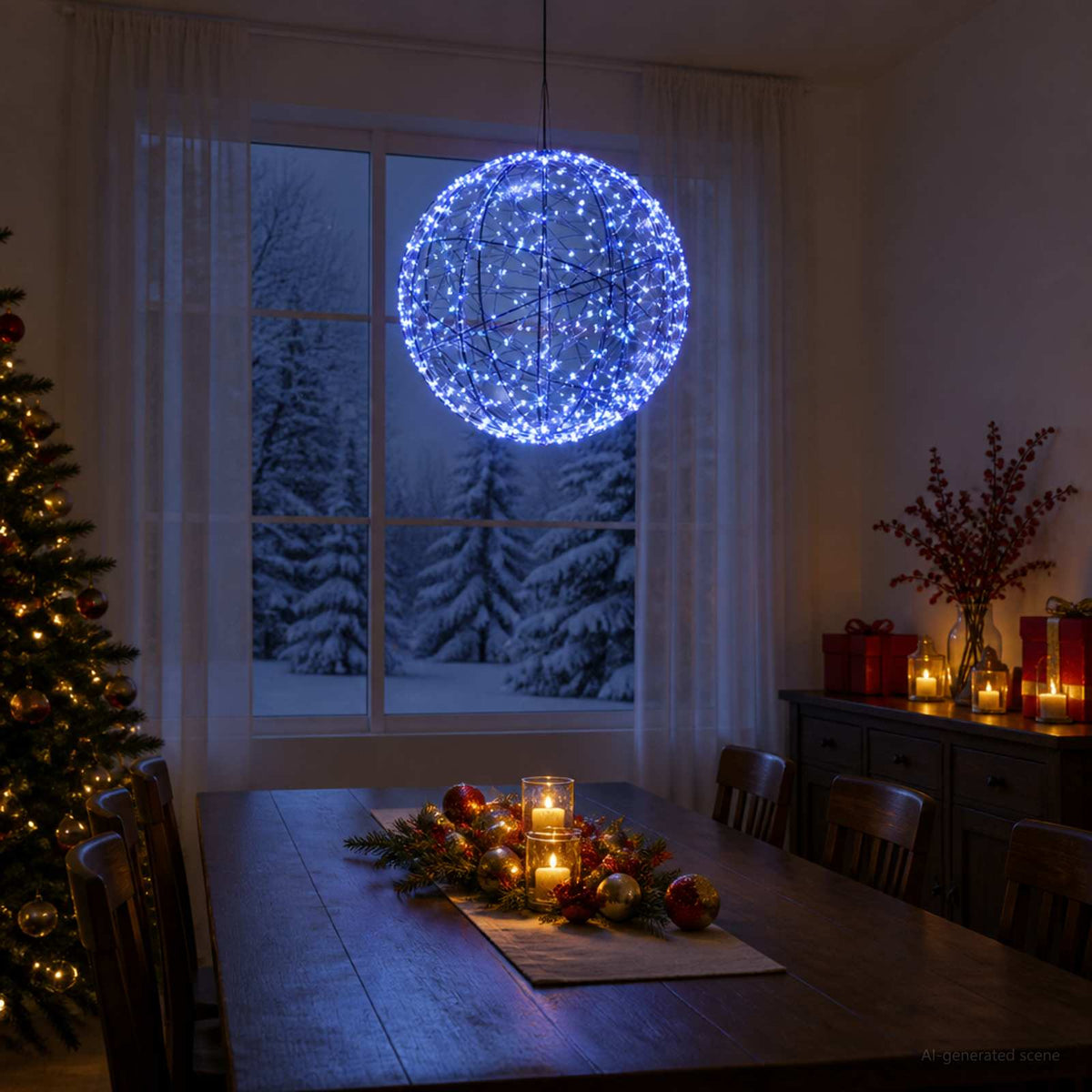 Kerst Finial Licht 500 LED's Blauw Ø 40 x 42 cm is nu te koop bij PeponiXL, paradijselijk wonen!