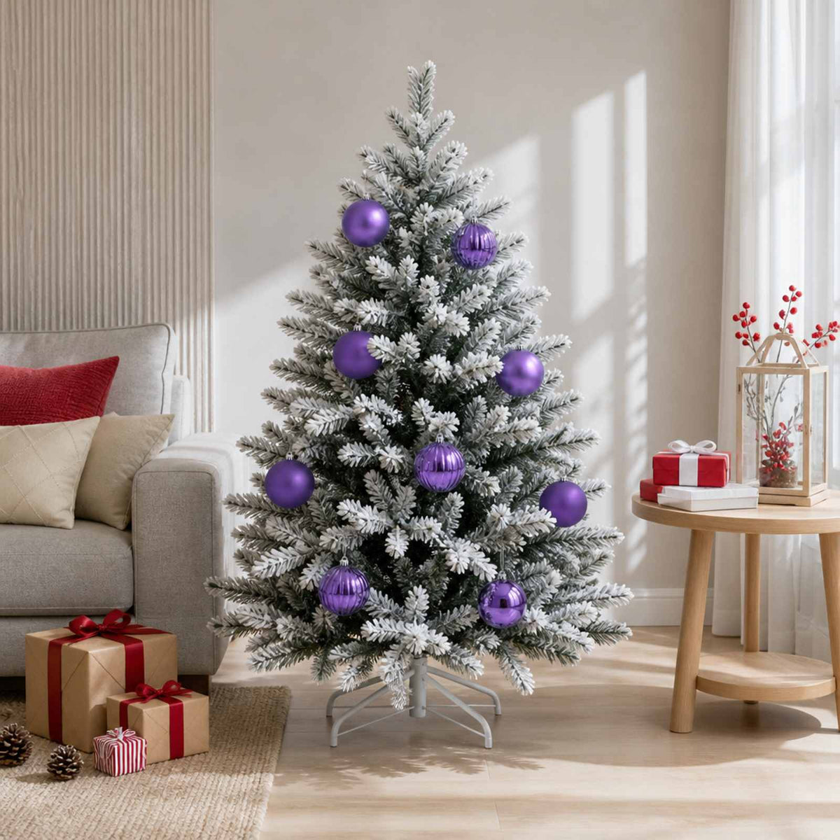 Kerstbalset XL 9 st Lila Ø 15 cm Kunststof is nu te koop bij PeponiXL, paradijselijk wonen!