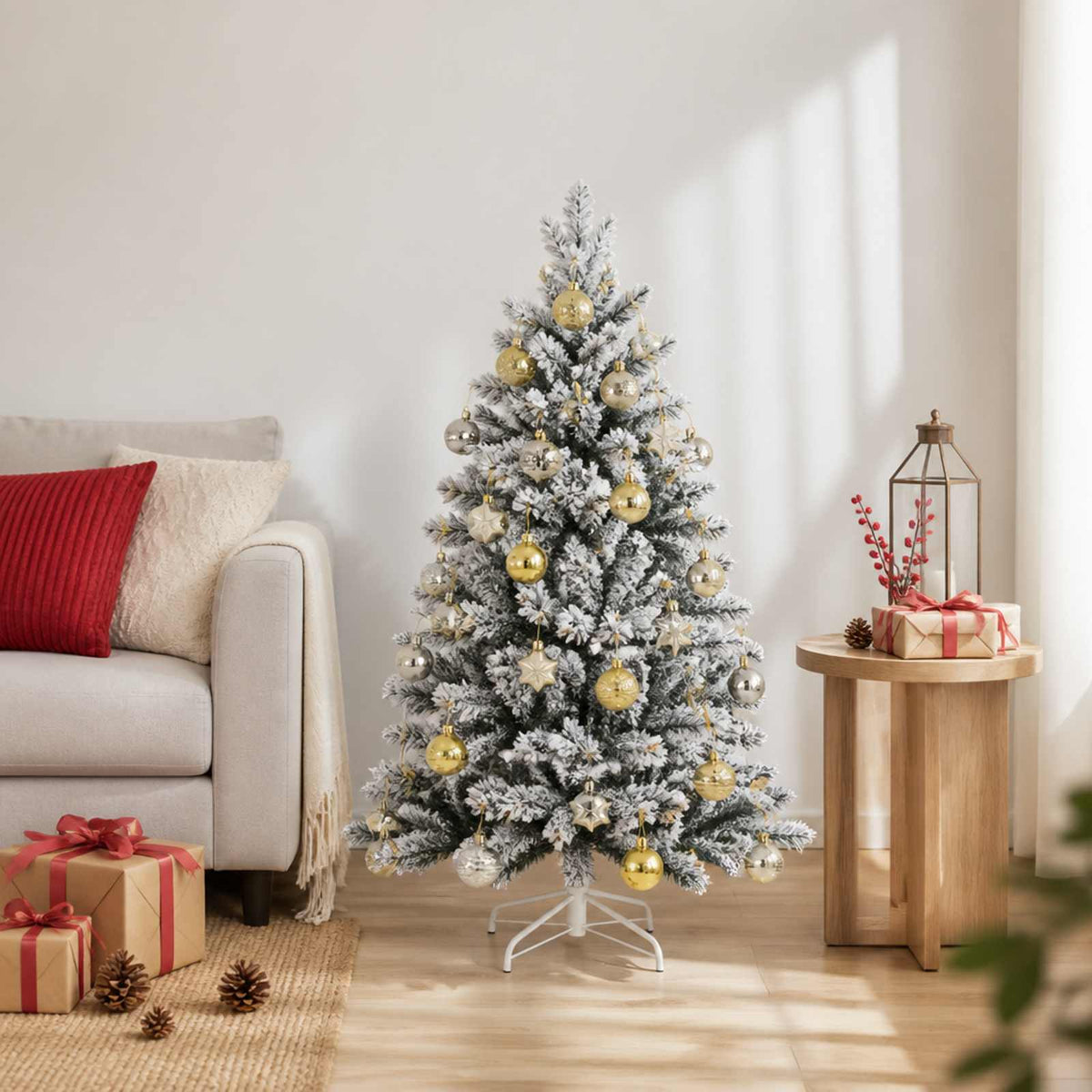 Kerstballen set 88 st Goud Ø 6 cm Kunststof is nu te koop bij PeponiXL, paradijselijk wonen!