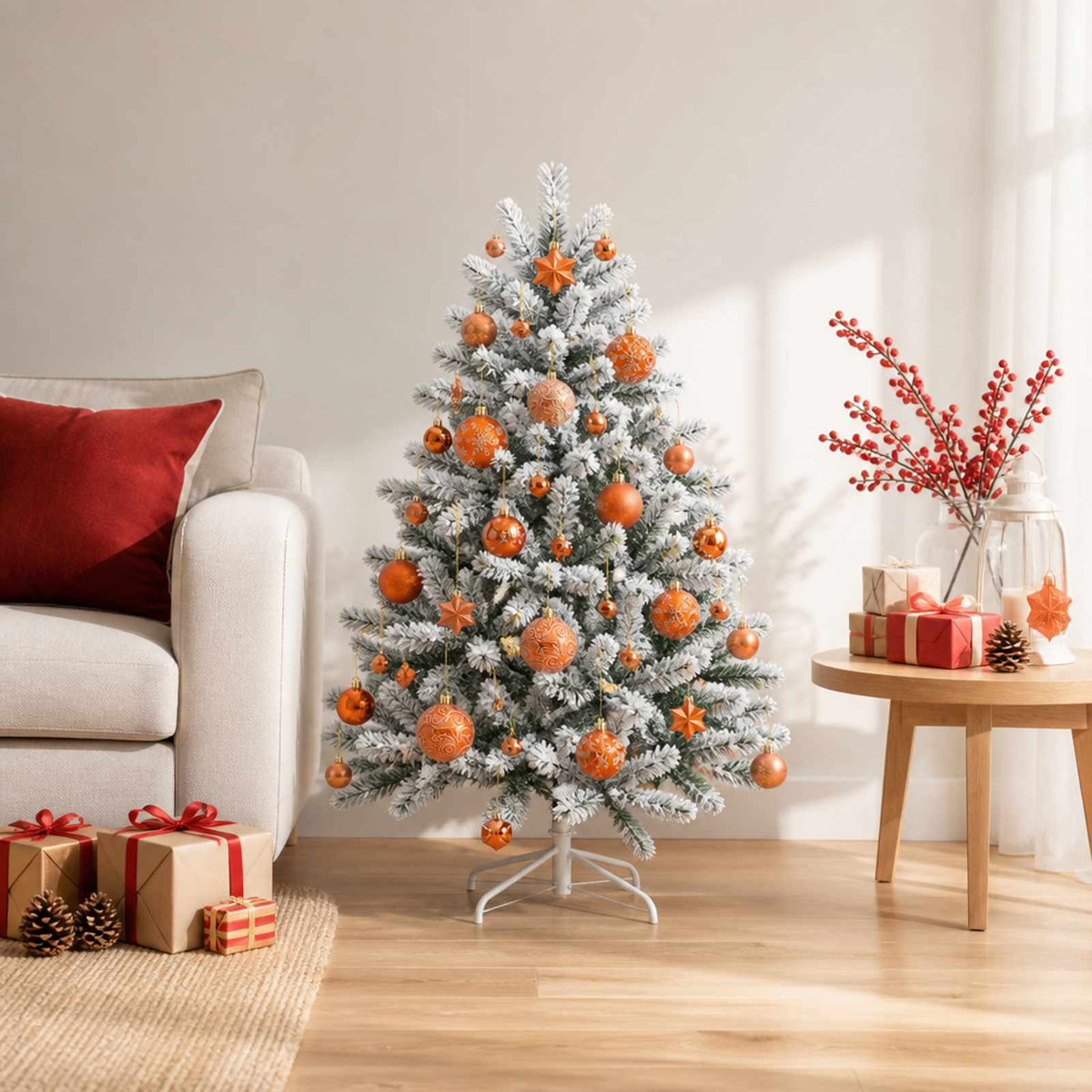 Kerstballen set 88 st Brons Ø 6 cm Kunststof is nu te koop bij PeponiXL, paradijselijk wonen!