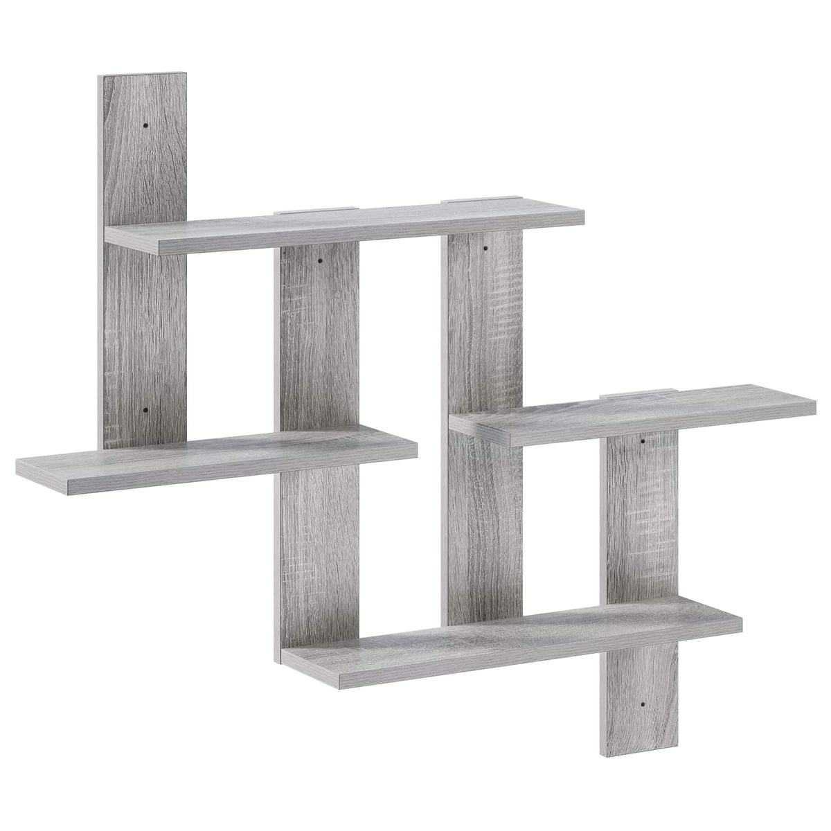 Wandplank Grijs Sonoma 85 x 13,5 x 73,5 cm Bewerkt hout is nu te koop bij PeponiXL, paradijselijk wonen!